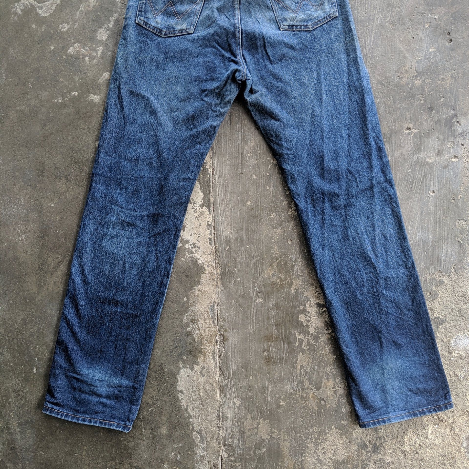 Japanese Brand Vtg Wrangler Japanese W33 Distressed Trousers Denim Jeans Size US 33 - 12 Thumbnail