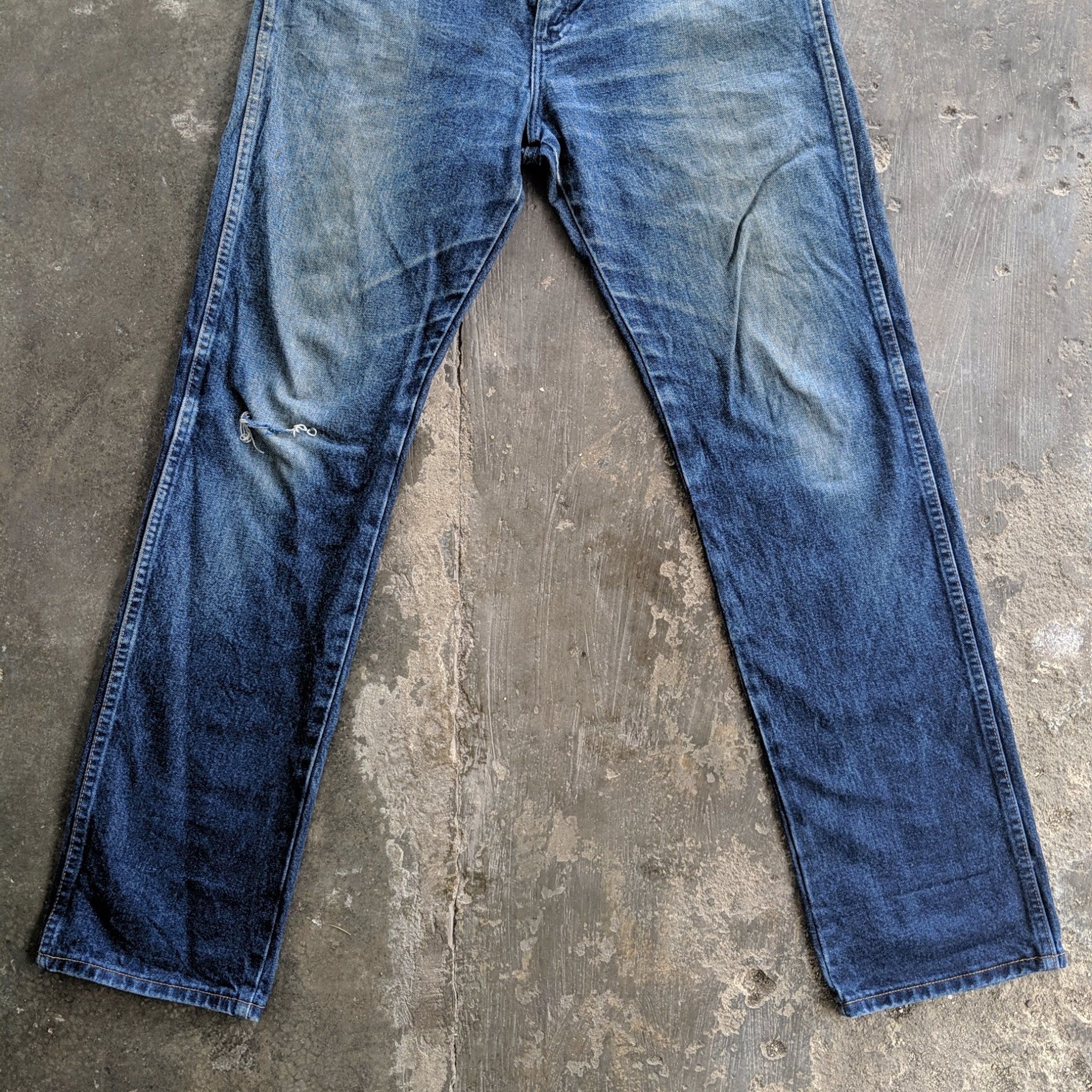 Japanese Brand Vtg Wrangler Japanese W33 Distressed Trousers Denim Jeans Size US 33 - 5 Thumbnail