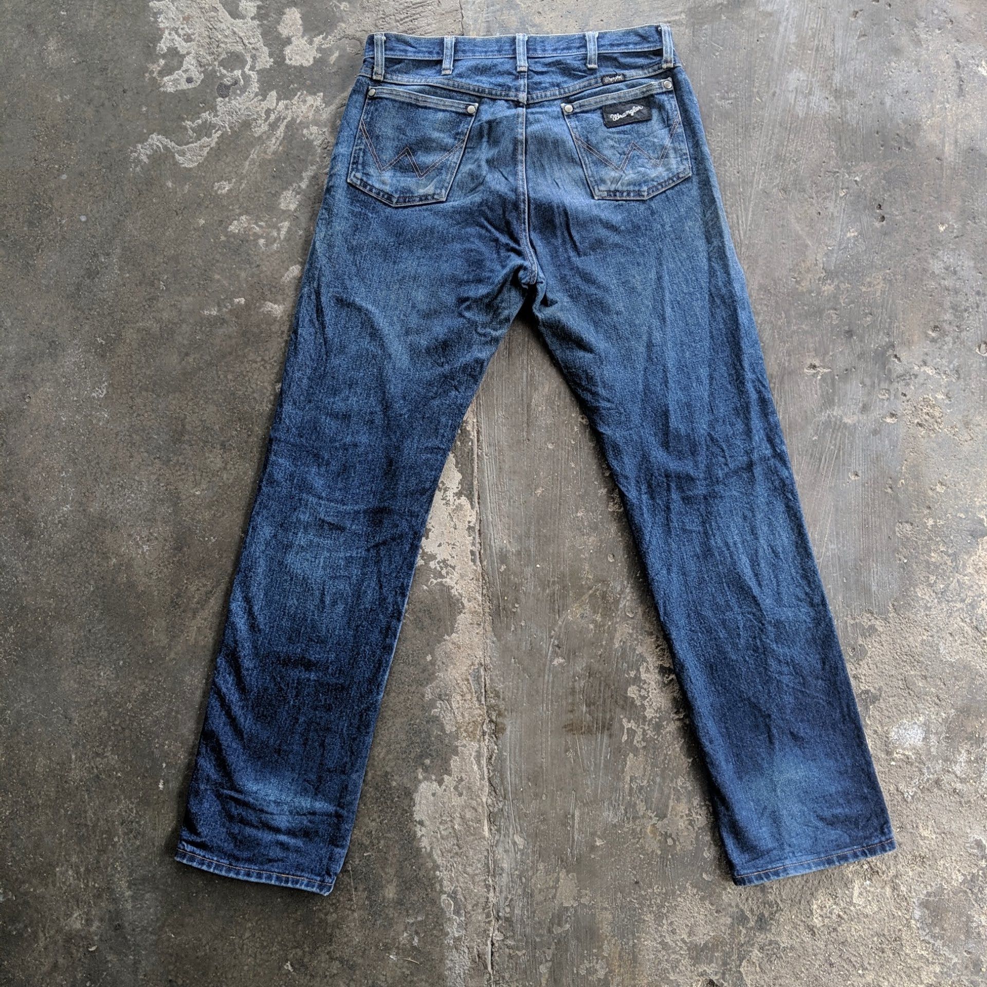 Japanese Brand Vtg Wrangler Japanese W33 Distressed Trousers Denim Jeans Size US 33 - 8 Thumbnail