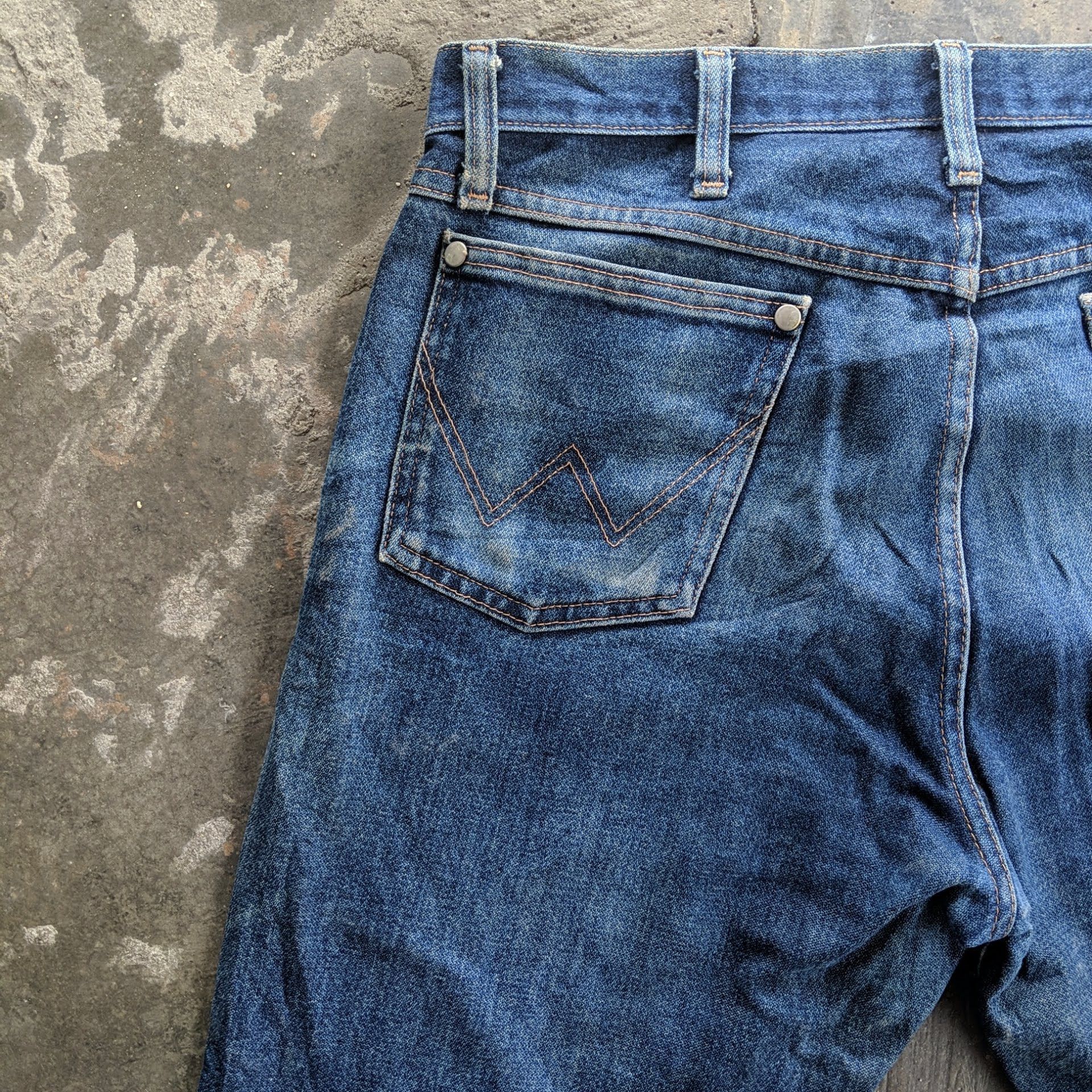 Japanese Brand Vtg Wrangler Japanese W33 Distressed Trousers Denim Jeans Size US 33 - 11 Thumbnail