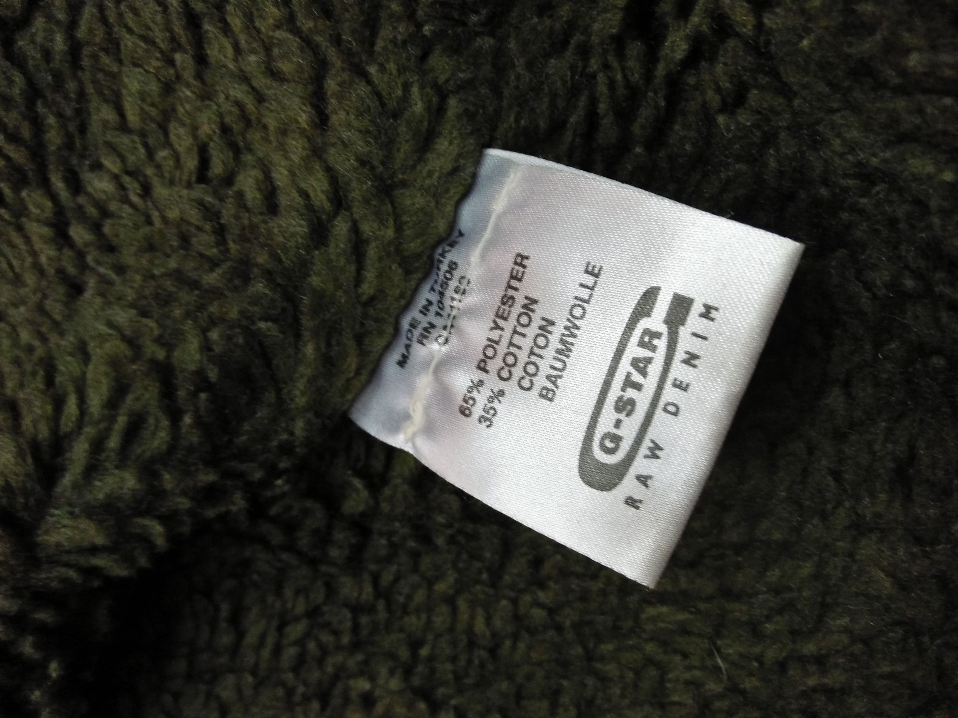 G-Star G-STAR RAW Embroidered Military Green Sherpa Jacket. Size US M / EU 48-50 / 2 - 8 Thumbnail