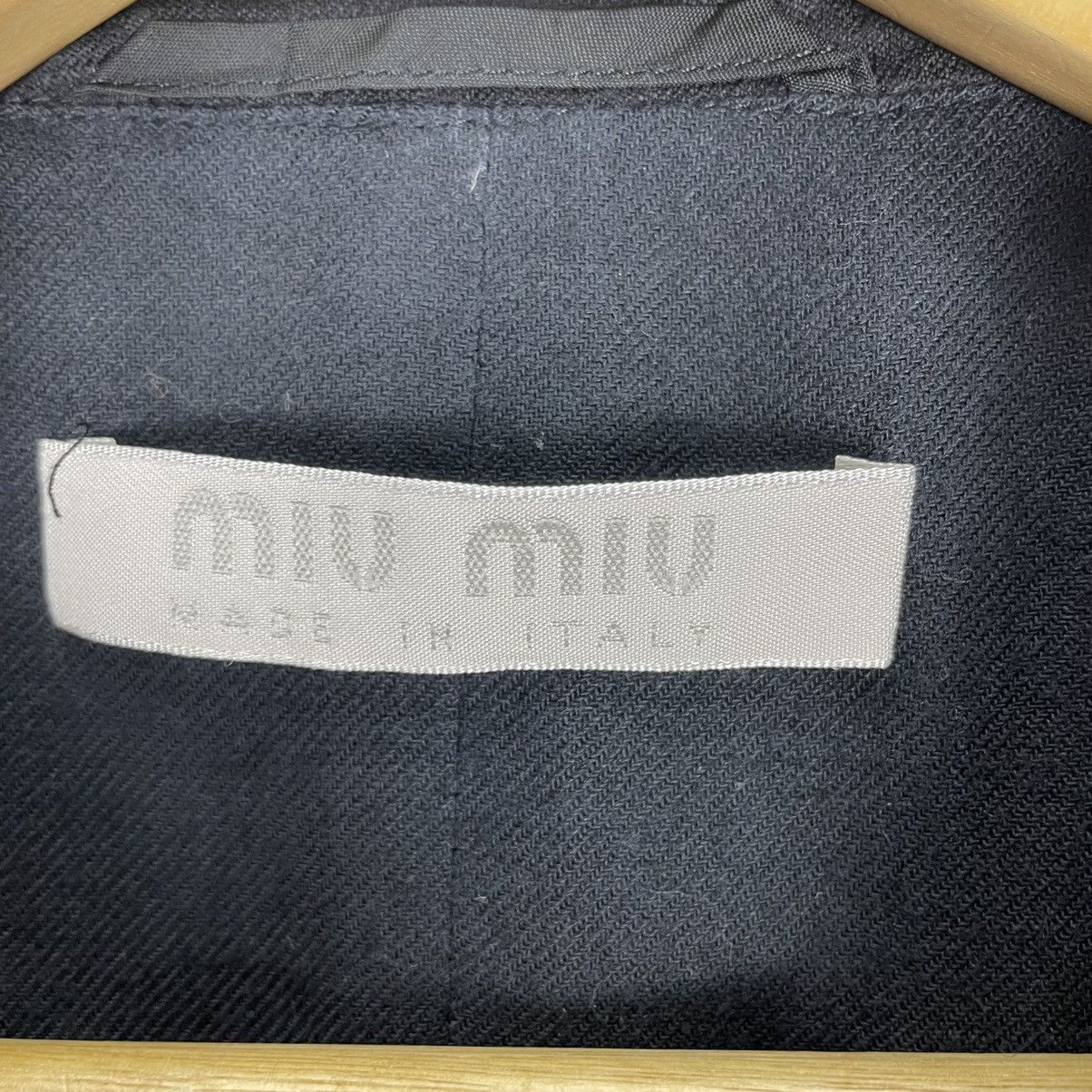 Miu Miu × Prada 🔥MIU MIU ITALY WOOL LONG JACKET Size M / US 6-8 / IT 42-44 - 10 Thumbnail