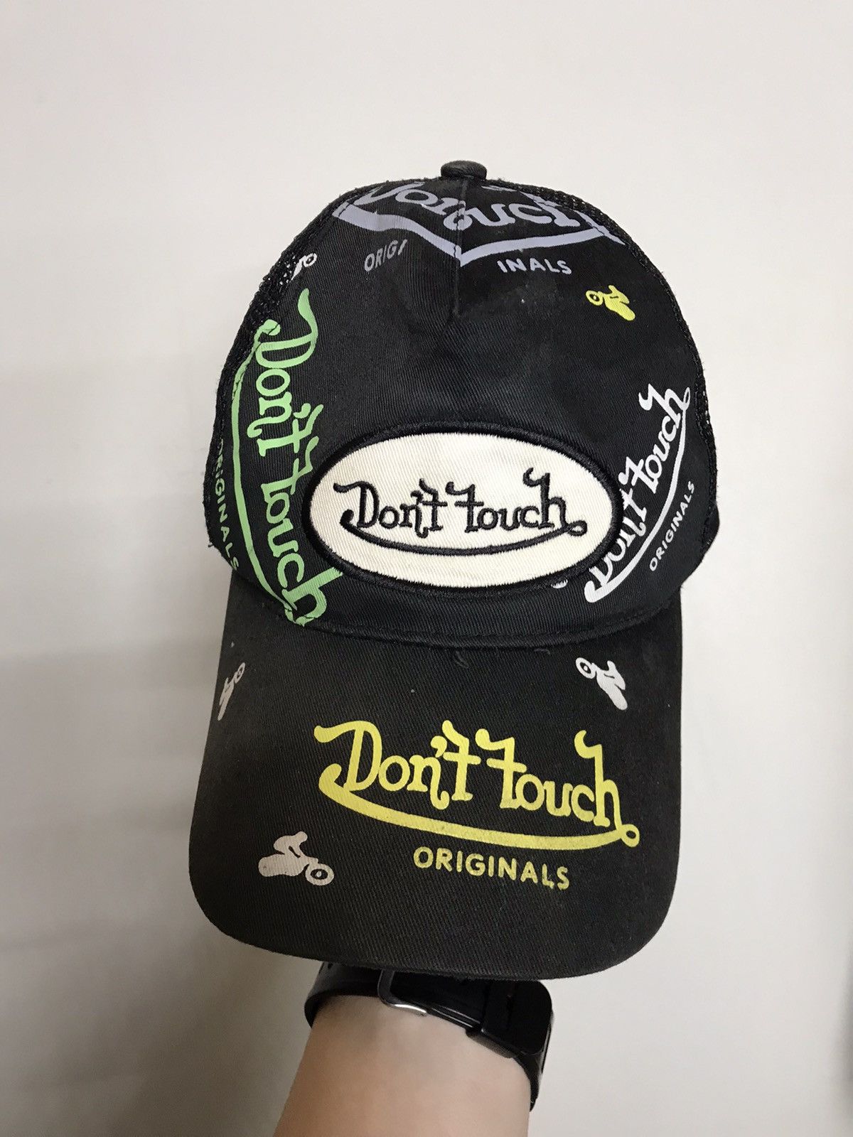 Streetwear × Vintage Y2K Don't Touch Cap Von Dutch Style