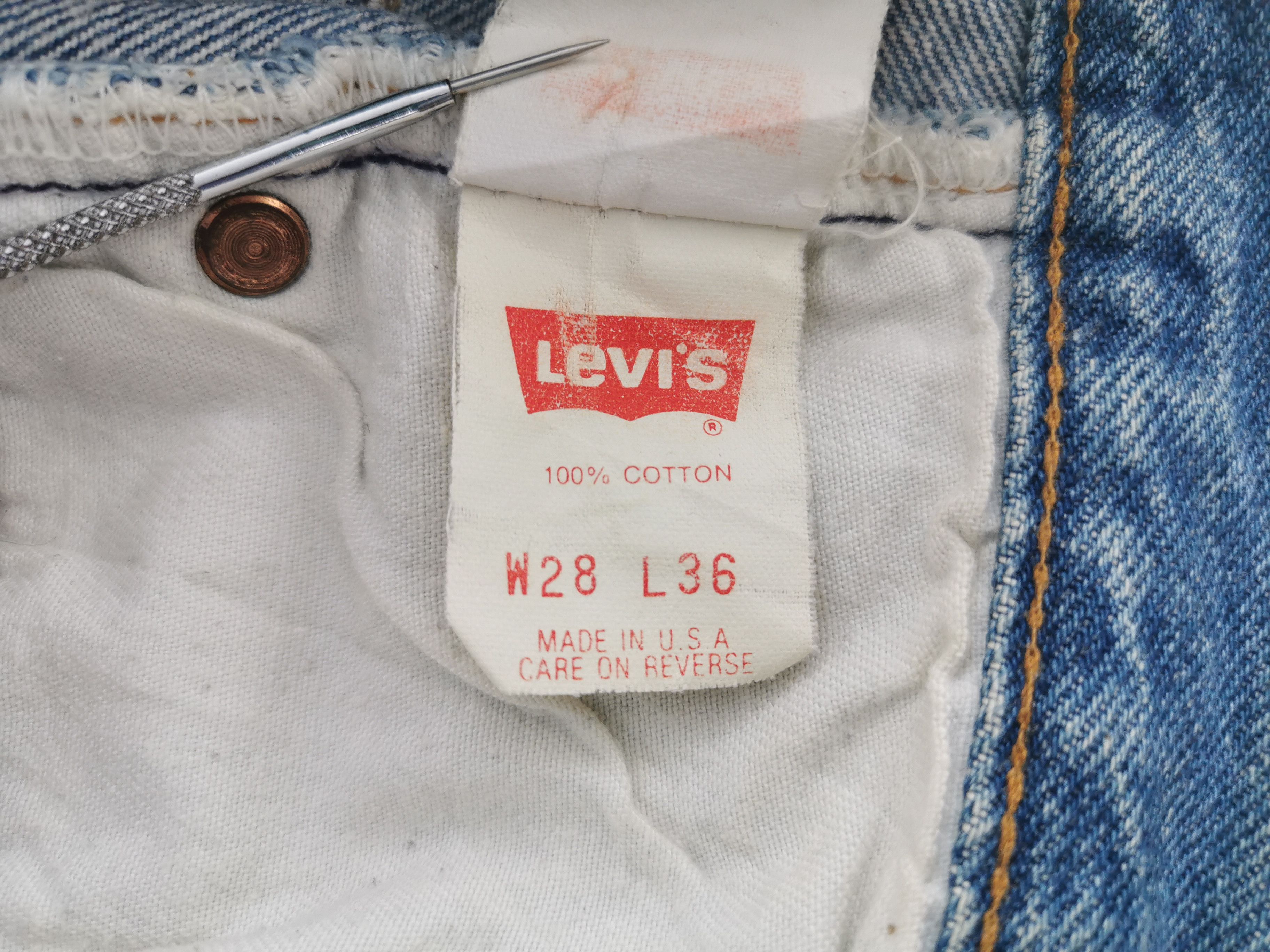 Levi's Levis Lot 501 Denim Pants Made In USA Size 28/28x26 Size US 28 / EU 44 - 9 Thumbnail