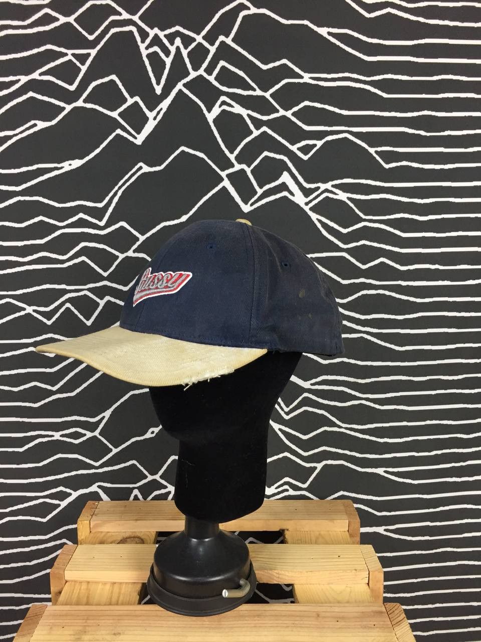 Stussy Vtg 90s 00s Distressed Stussy Logo Full Cap Size ONE SIZE - 3 Thumbnail