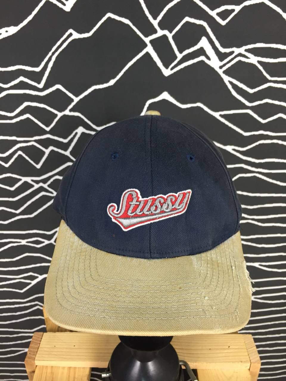Stussy Vtg 90s 00s Distressed Stussy Logo Full Cap Size ONE SIZE - 2 Thumbnail