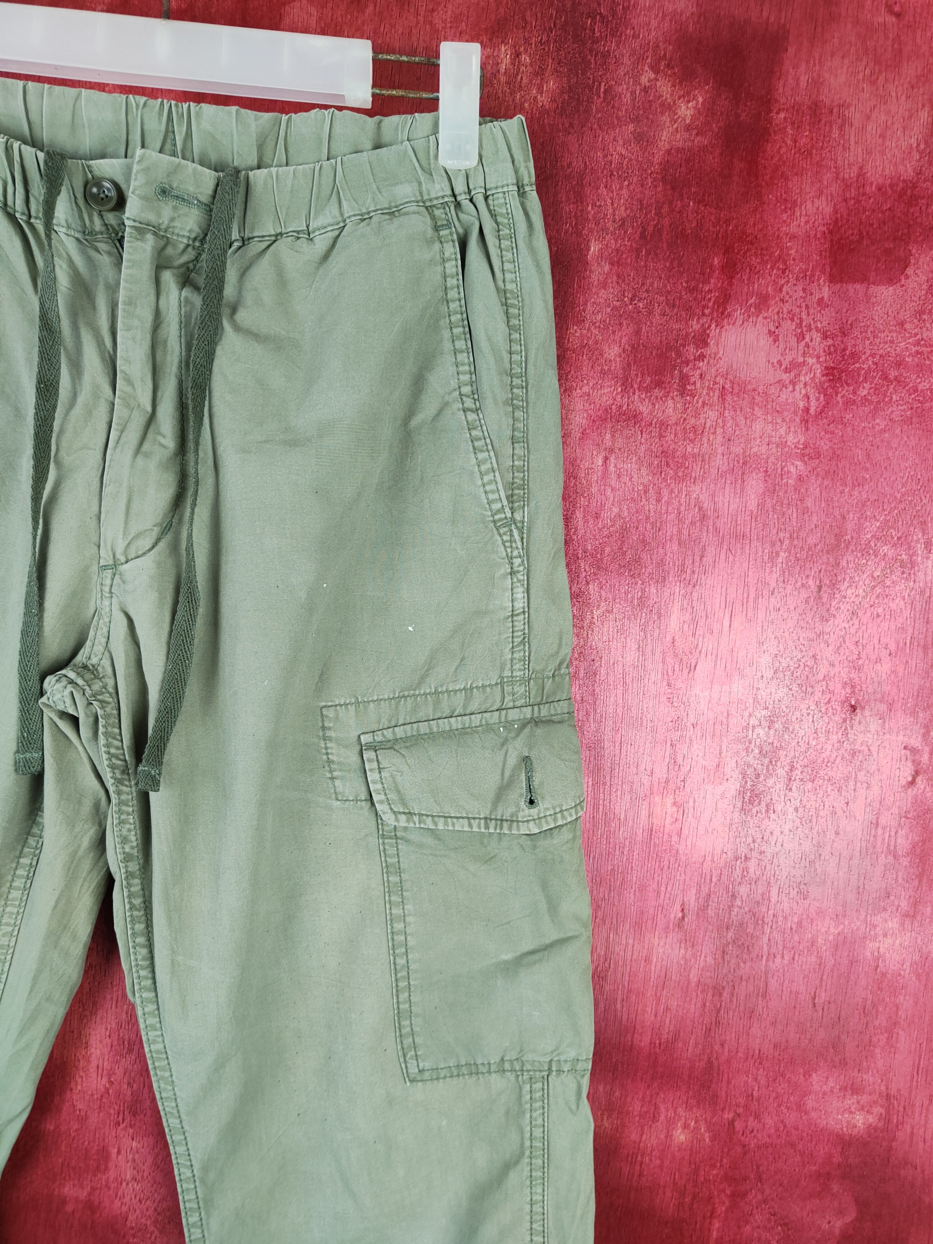 Japanese Brand × Uniqlo Uniqlo Army Green Multi Pocket Tactical Cargo Pants #5941 Size US 28 / EU 44 - 6 Thumbnail