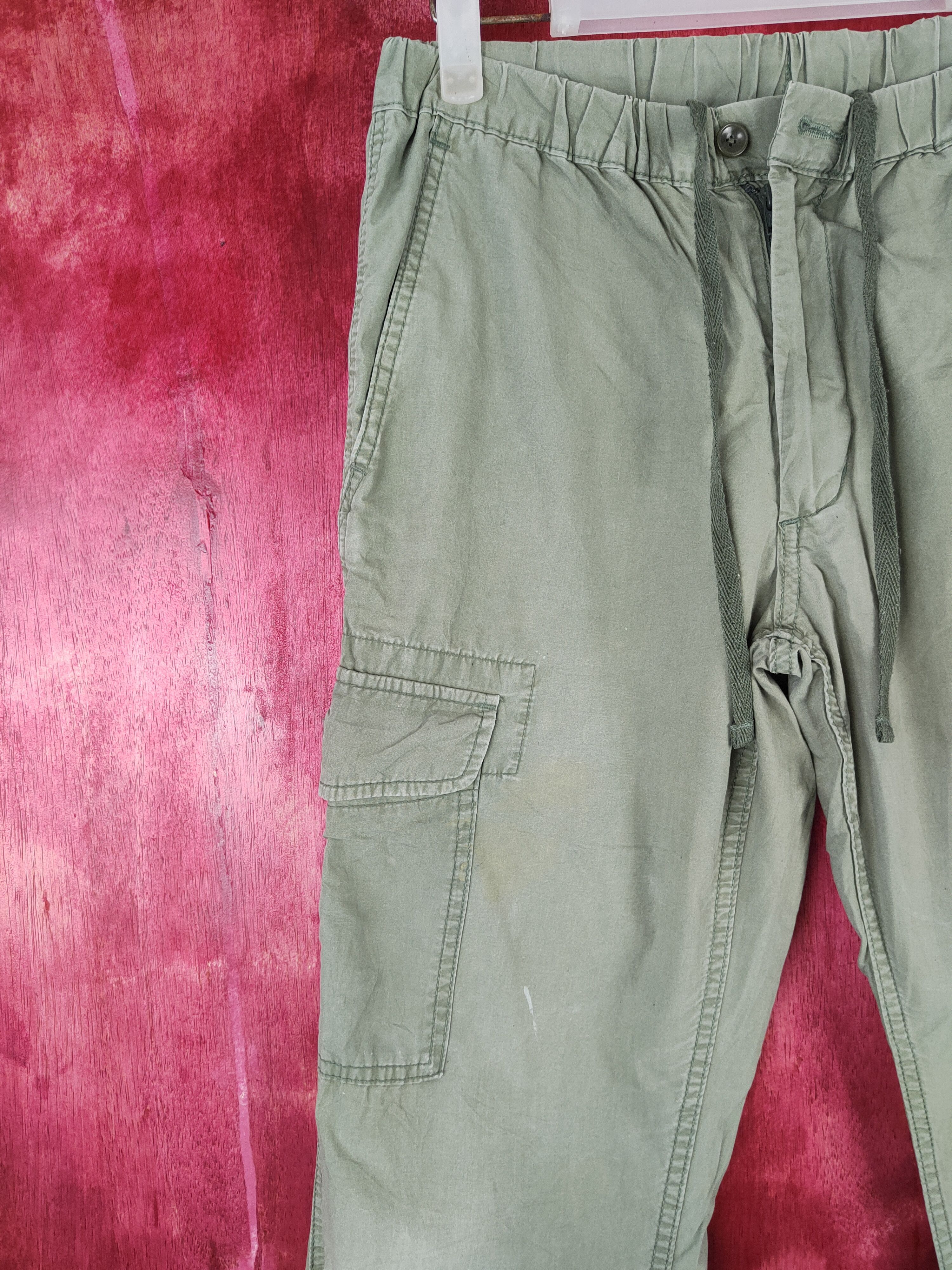 Japanese Brand × Uniqlo Uniqlo Army Green Multi Pocket Tactical Cargo Pants #5941 Size US 28 / EU 44 - 4 Thumbnail