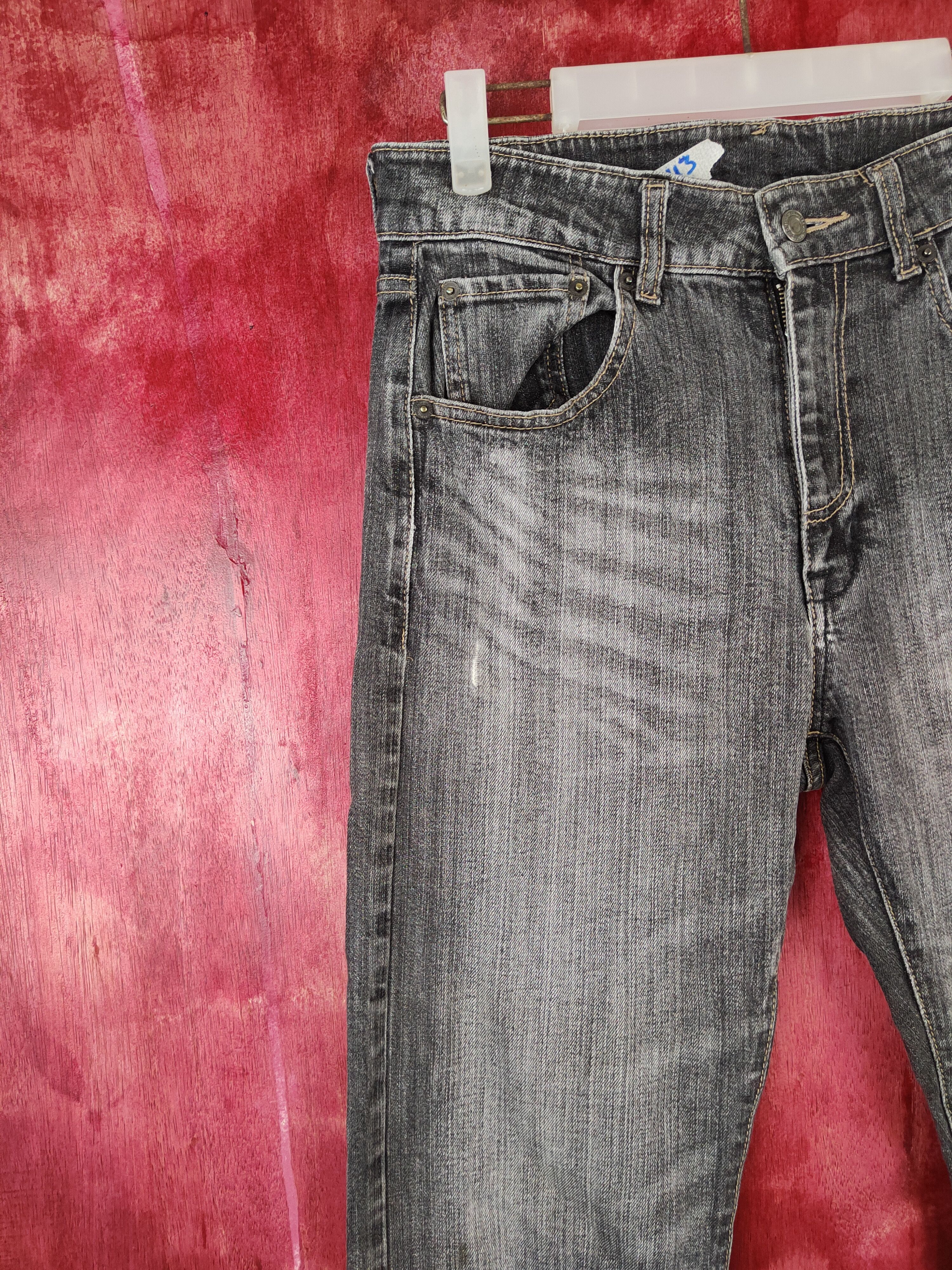 Japanese Brand × Vintage Japanese Brand Black Multi Pocket Tactical Pants Denim #5943 Size US 31 - 4 Thumbnail