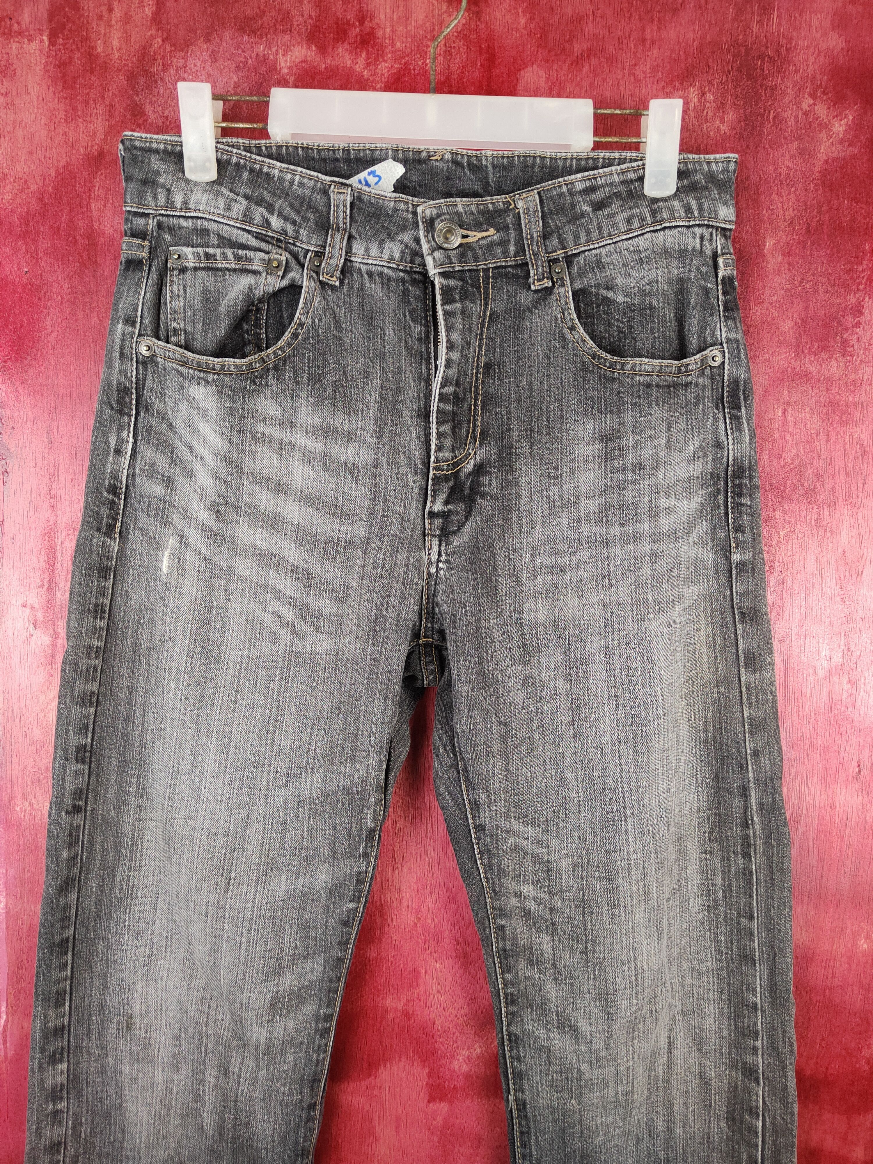Japanese Brand × Vintage Japanese Brand Black Multi Pocket Tactical Pants Denim #5943 Size US 31 - 2 Thumbnail