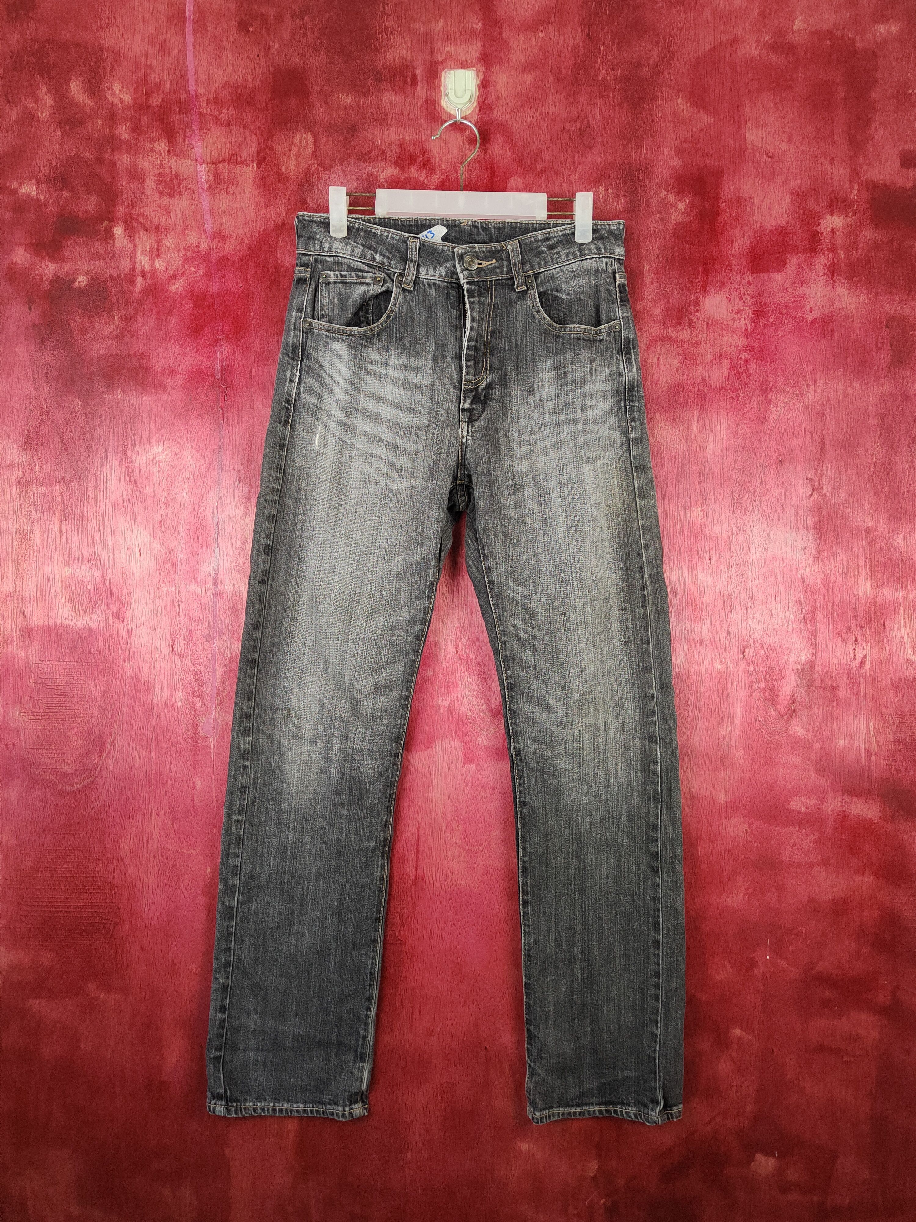Japanese Brand × Vintage Japanese Brand Black Multi Pocket Tactical Pants Denim #5943 Size US 31 - 1 Thumbnail