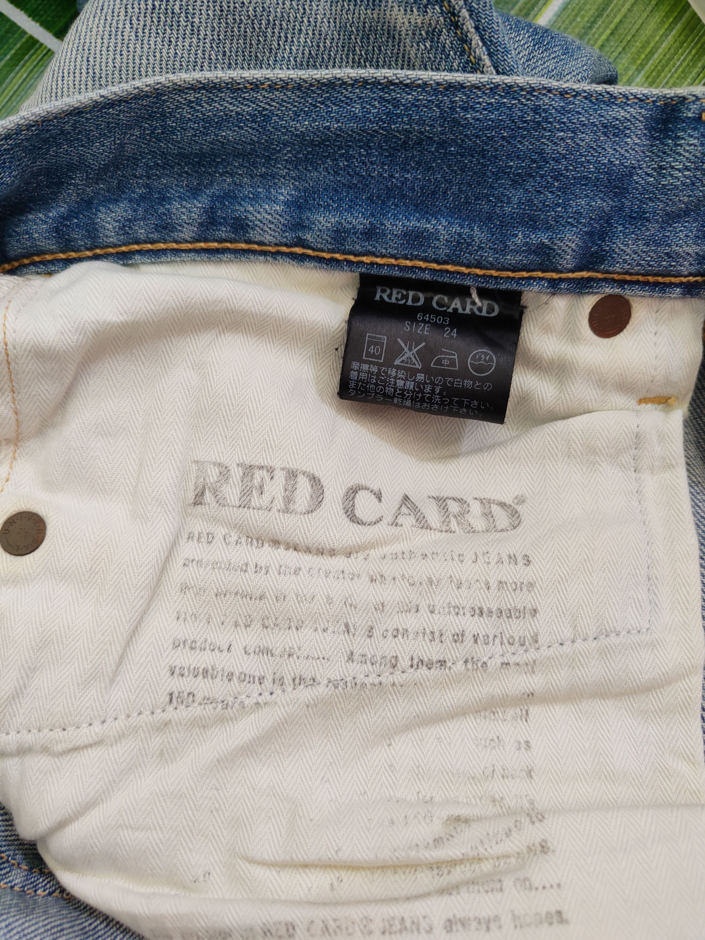 Japanese Brand Red Card Blue Soft Denim #5946 Size US 29 - 15 Thumbnail