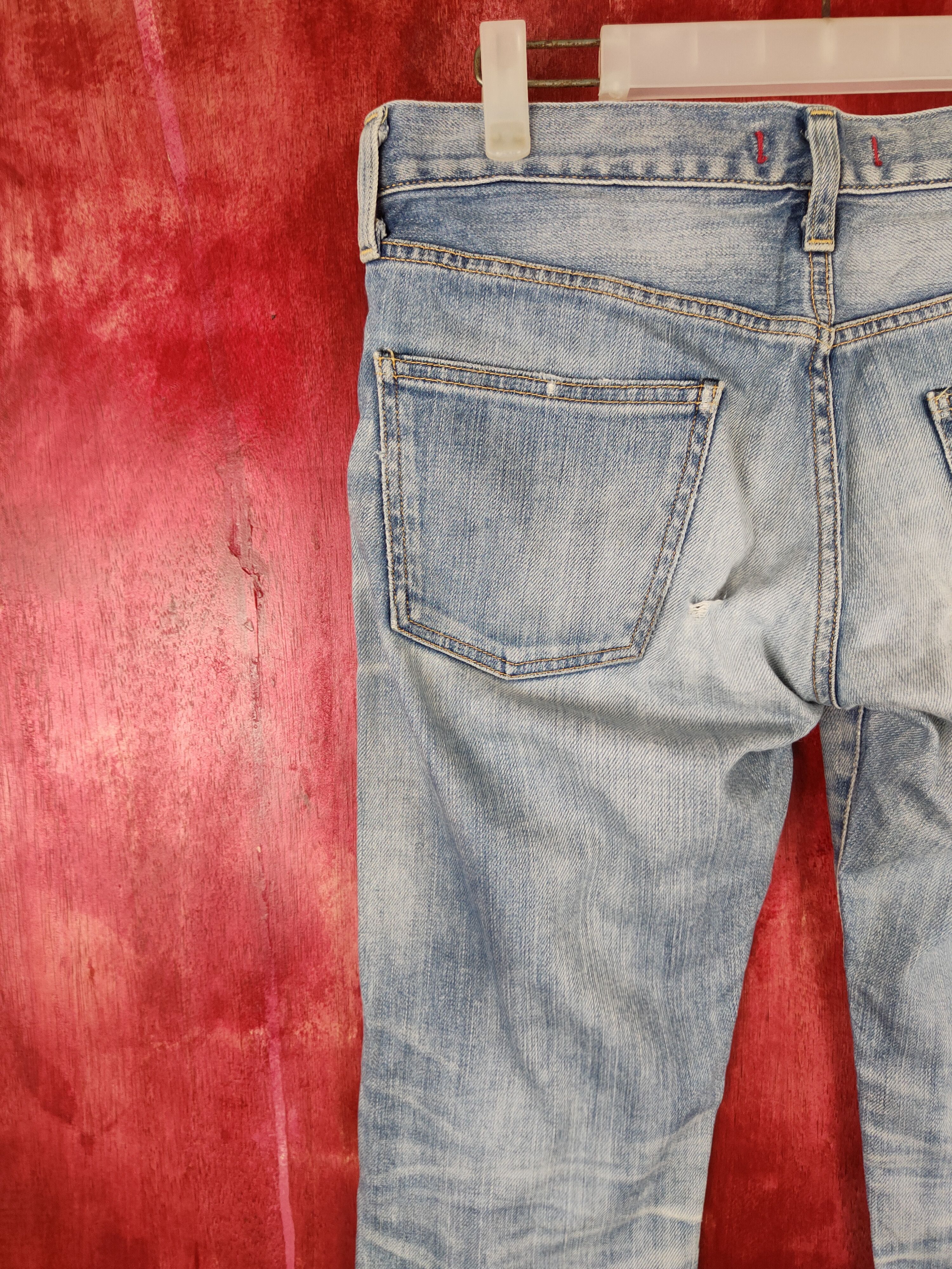 Japanese Brand Red Card Blue Soft Denim #5946 Size US 29 - 10 Thumbnail