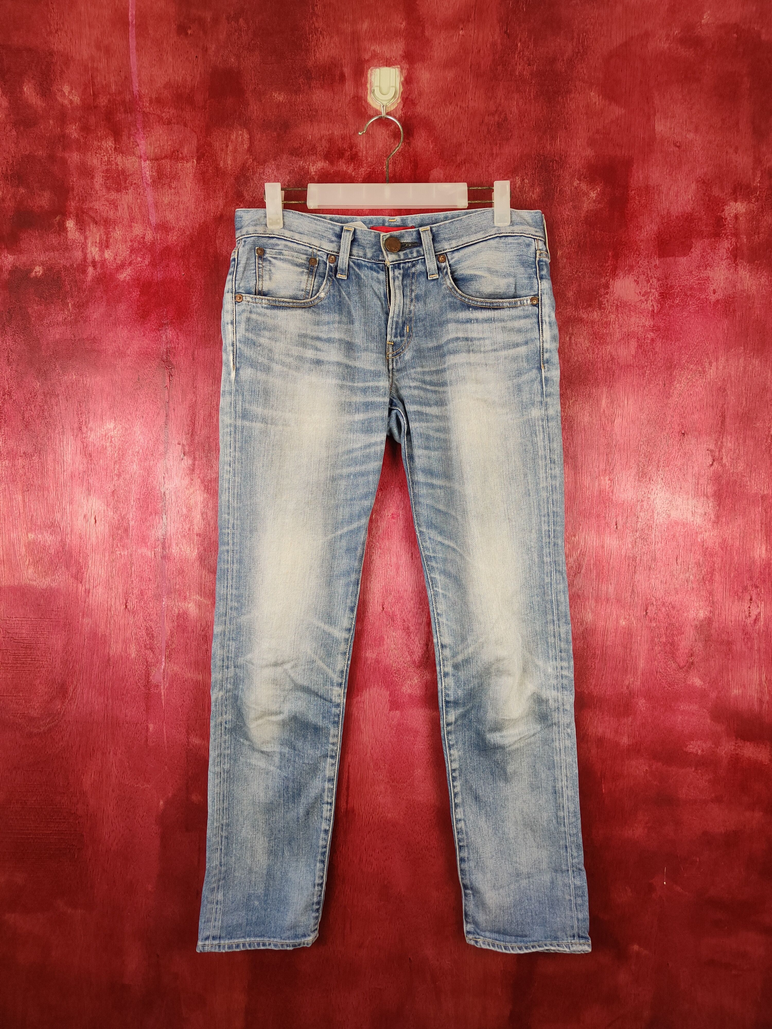 Japanese Brand Red Card Blue Soft Denim #5946 Size US 29 - 1 Thumbnail