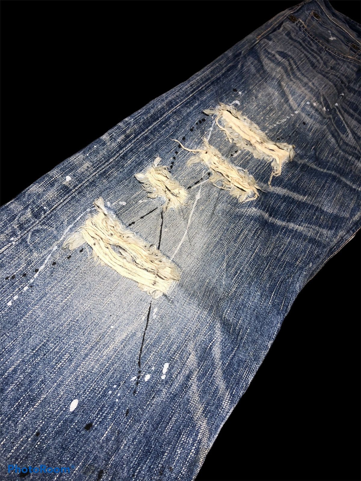 Edwin FLARE BOOTCUT EDWIN SPLATTER DISTRESSED DENIM Size US 32 / EU 48 - 7 Thumbnail