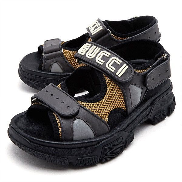 Gucci Rare Limited Edition Runway Leather Gucci Logo Sandal New Size US 10 / EU 43 - 2 Thumbnail
