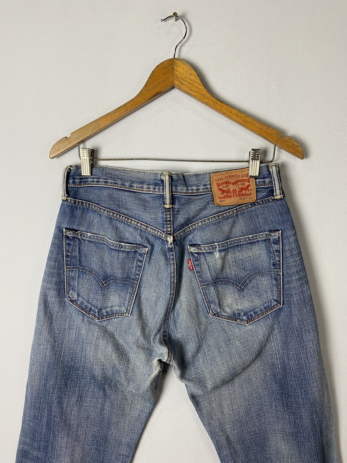 Levi's × Levi's Vintage Clothing × Other Levis 501 Denim Lightwash Jeans Levis Strauss Jeans Size US 31 - 1 Thumbnail
