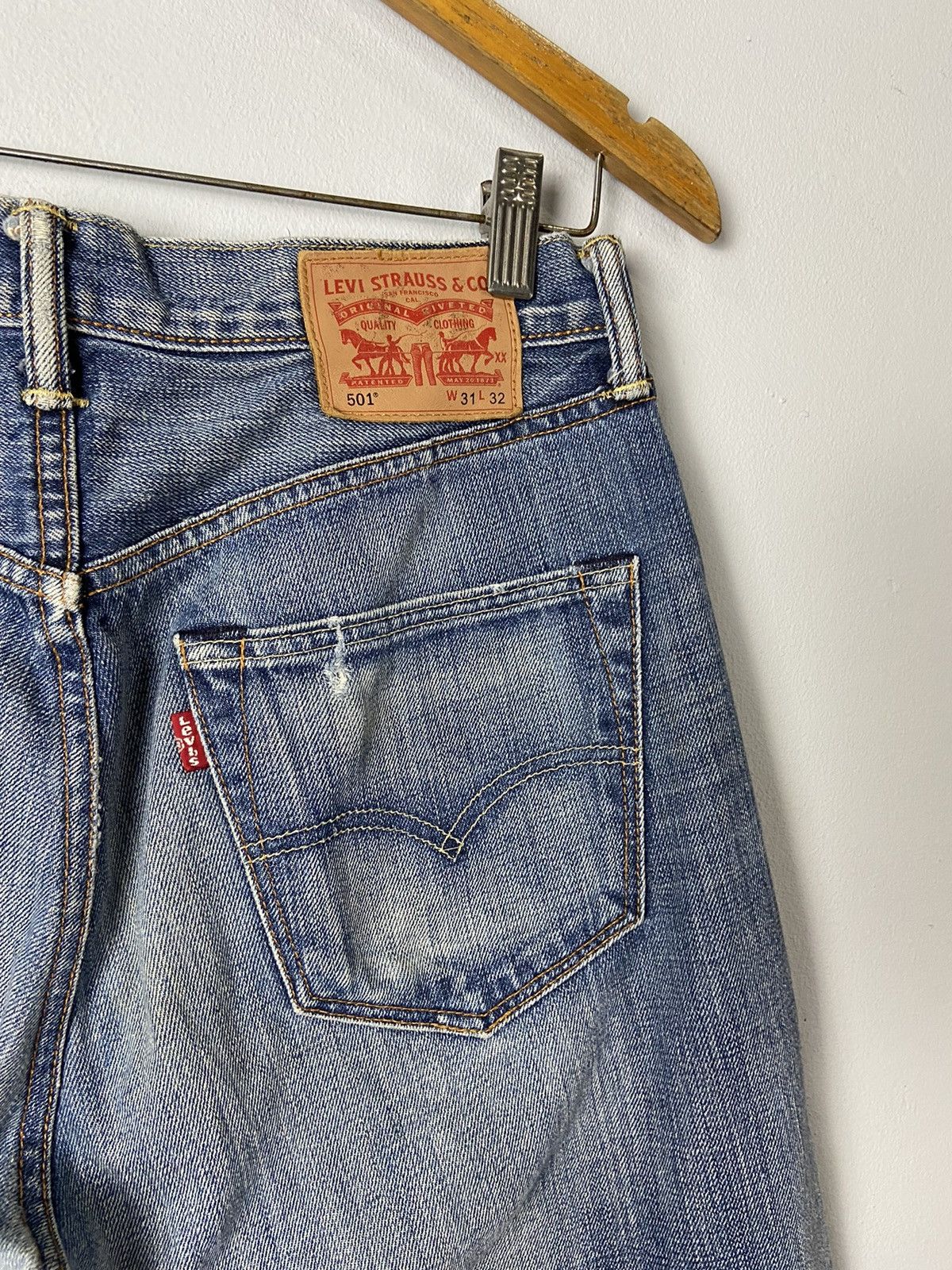 Levi's × Levi's Vintage Clothing × Other Levis 501 Denim Lightwash Jeans Levis Strauss Jeans Size US 31 - 7 Thumbnail