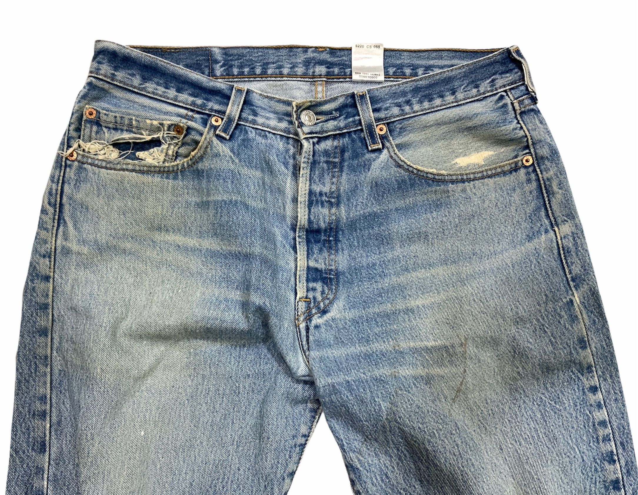 Levi's Levis 501XX vintage distressed jeans Size US 33 - 3 Thumbnail