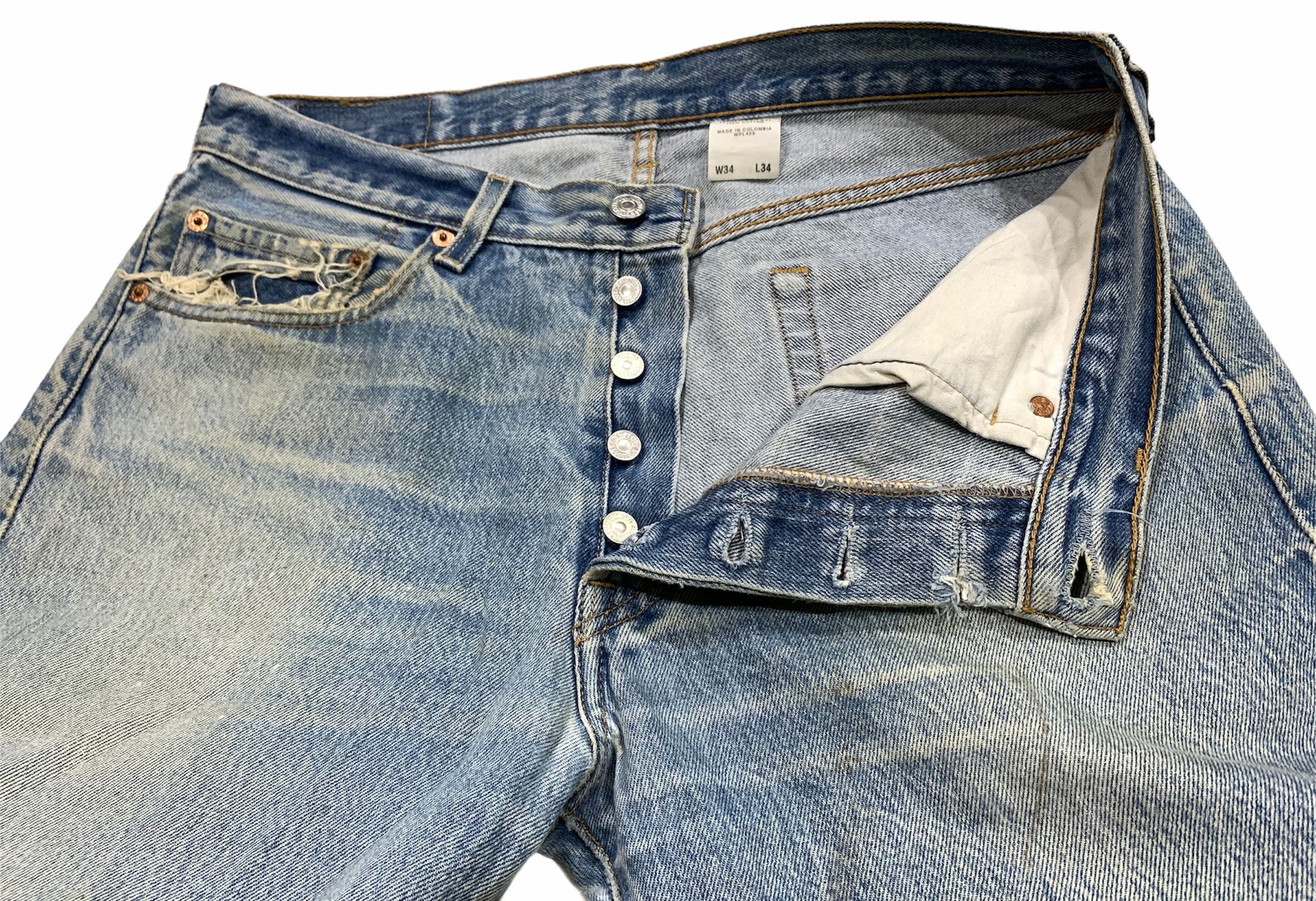 Levi's Levis 501XX vintage distressed jeans Size US 33 - 10 Thumbnail