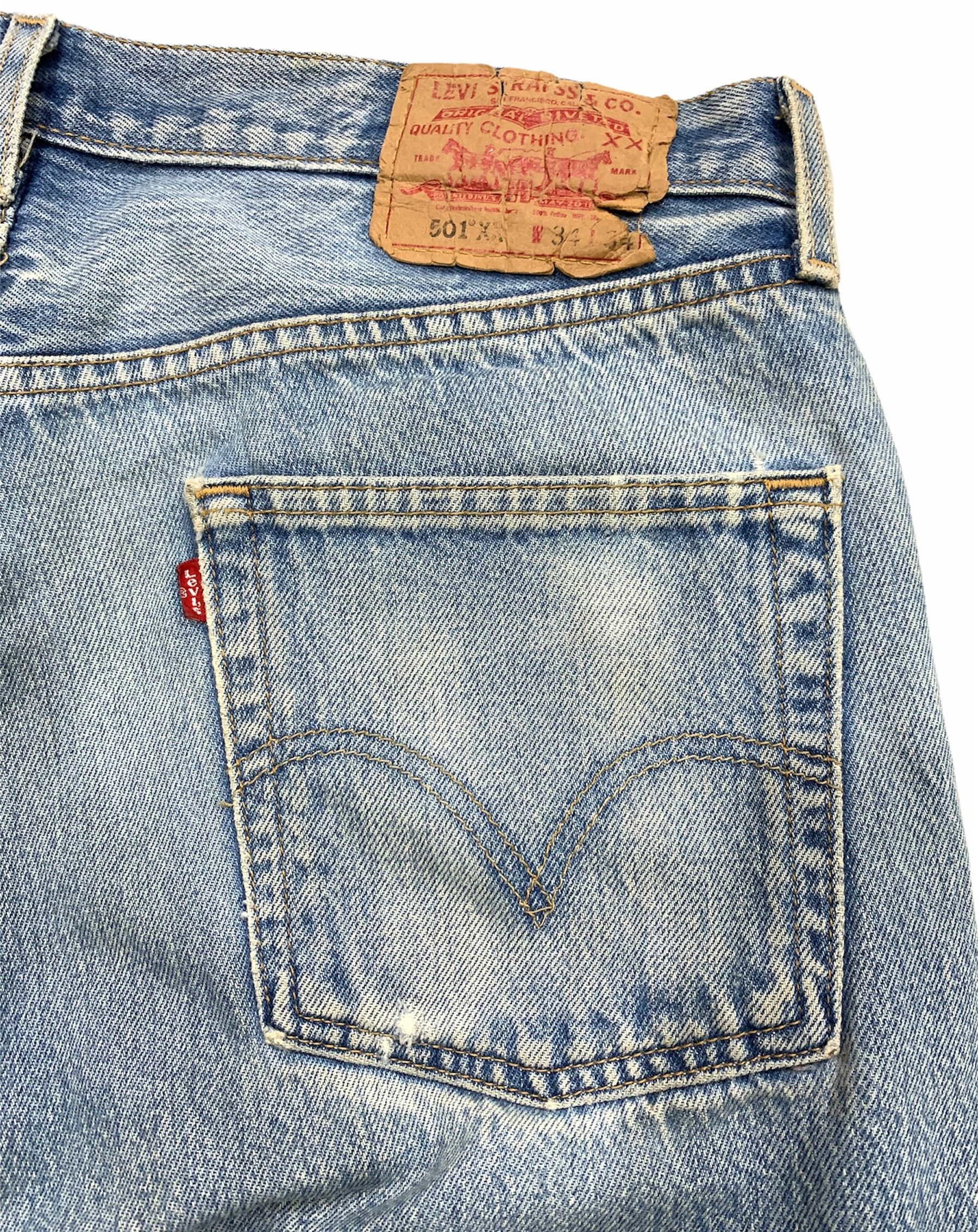 Levi's Levis 501XX vintage distressed jeans Size US 33 - 8 Thumbnail