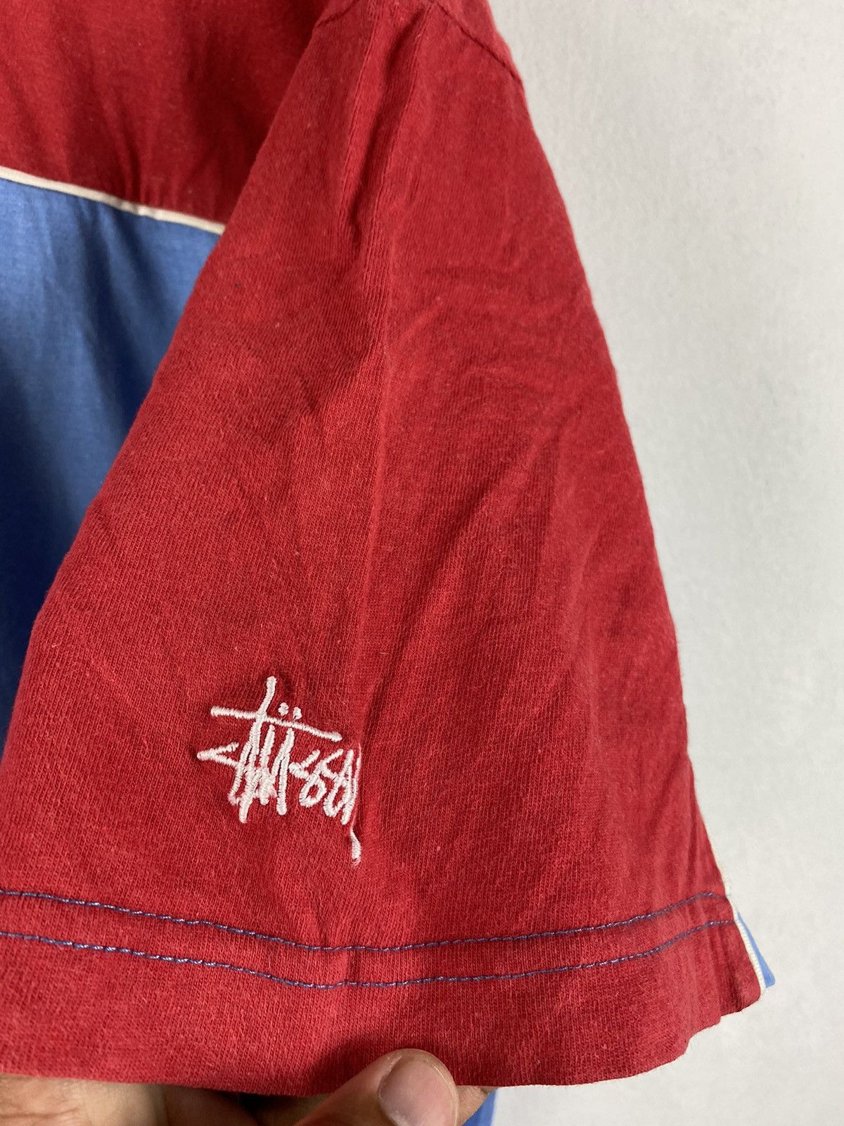 Stussy × Vintage Vintage Stussy baseball Style t shirt Size US M / EU 48-50 / 2 - 4 Thumbnail