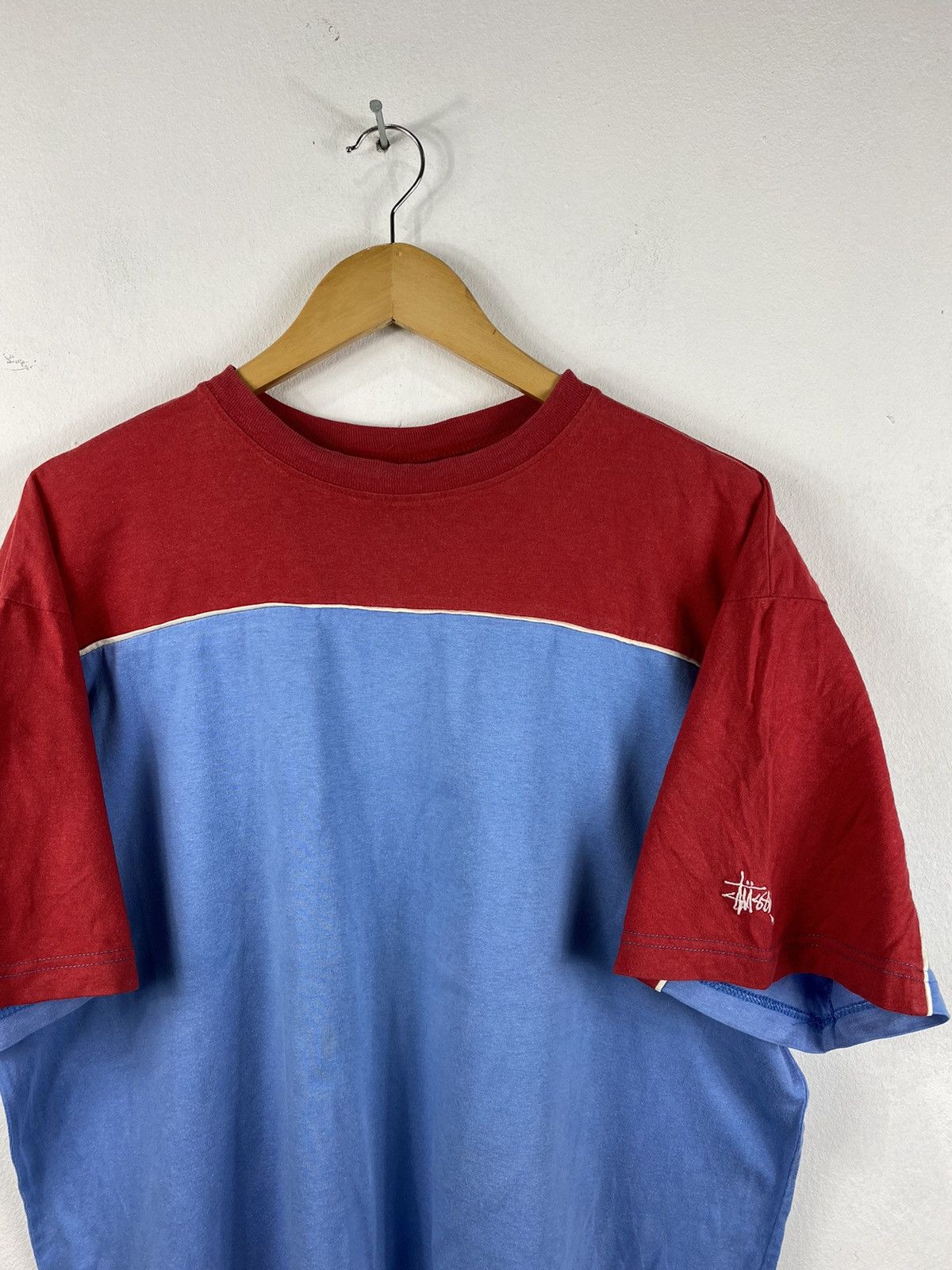 Stussy × Vintage Vintage Stussy baseball Style t shirt Size US M / EU 48-50 / 2 - 3 Thumbnail