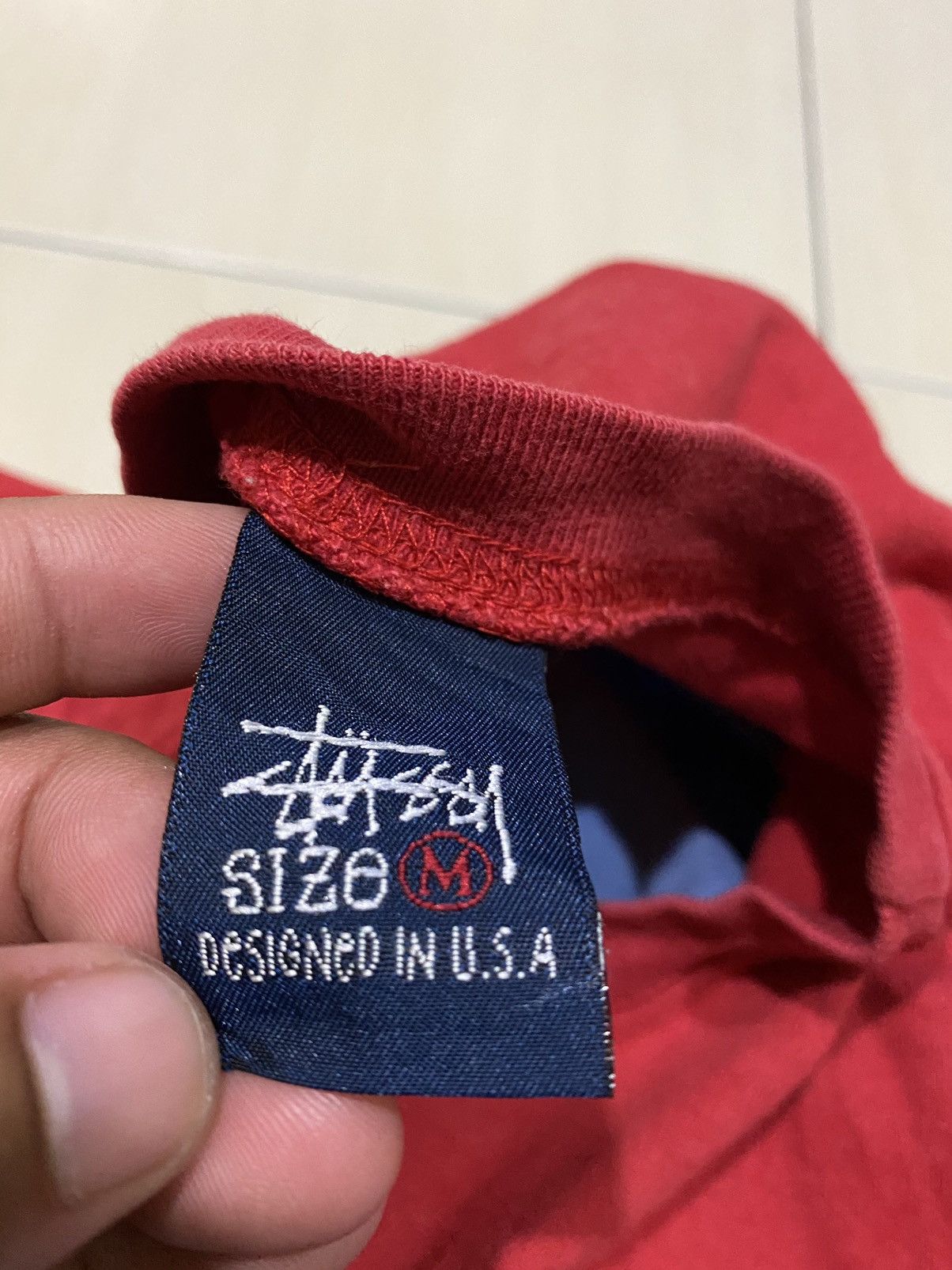 Stussy × Vintage Vintage Stussy baseball Style t shirt Size US M / EU 48-50 / 2 - 5 Thumbnail