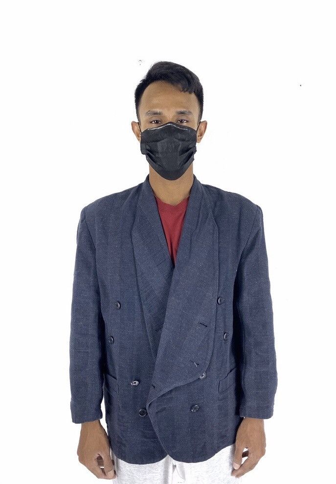 Yohji Yamamoto RARE!!Ys For Men indigo stiching stripe nice design Size US M / EU 48-50 / 2 - 10 Thumbnail