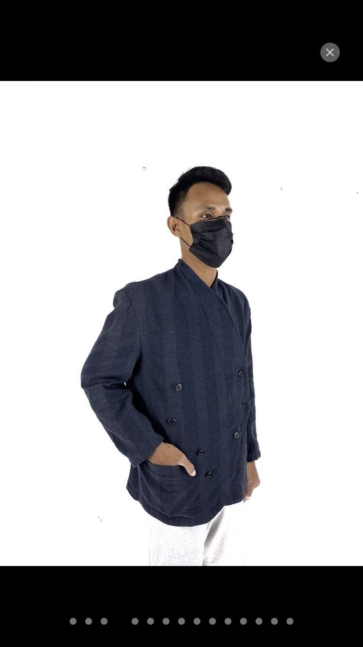 Yohji Yamamoto RARE!!Ys For Men indigo stiching stripe nice design Size US M / EU 48-50 / 2 - 7 Thumbnail