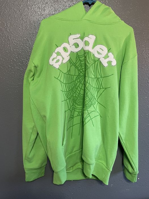 Spider Worldwide Spider worldwide SP5DER green hoodie | Grailed