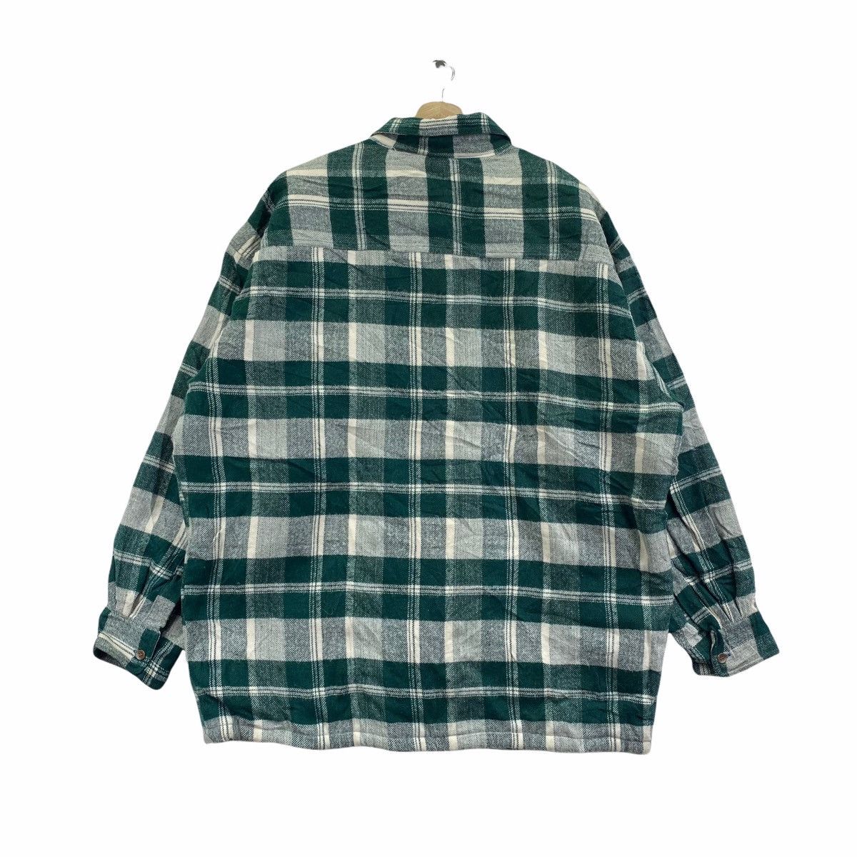 Vintage Bright Lights Checked Sherpa Flannel Button Down