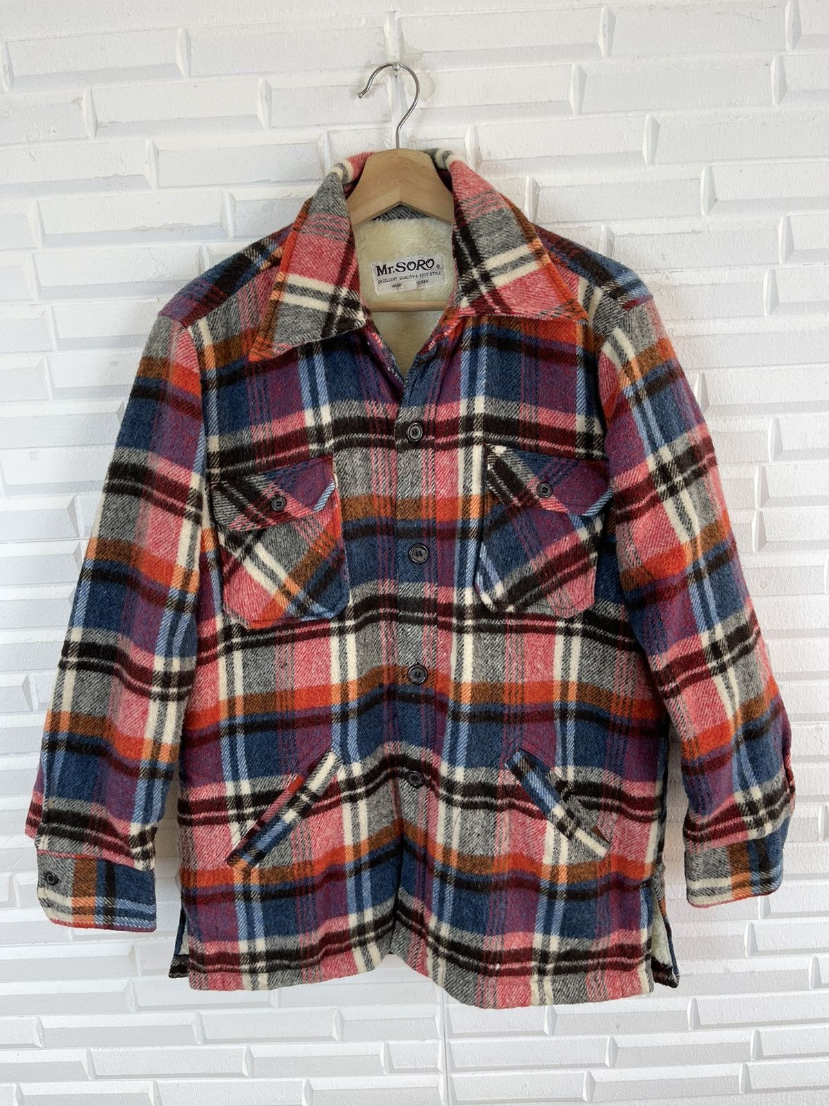 Flannel × Japanese Brand 🔥WINTER SHERPA Vtg Flannel Jacket Shearling Wool Streetwear Size US L / EU 52-54 / 3 - 4 Thumbnail