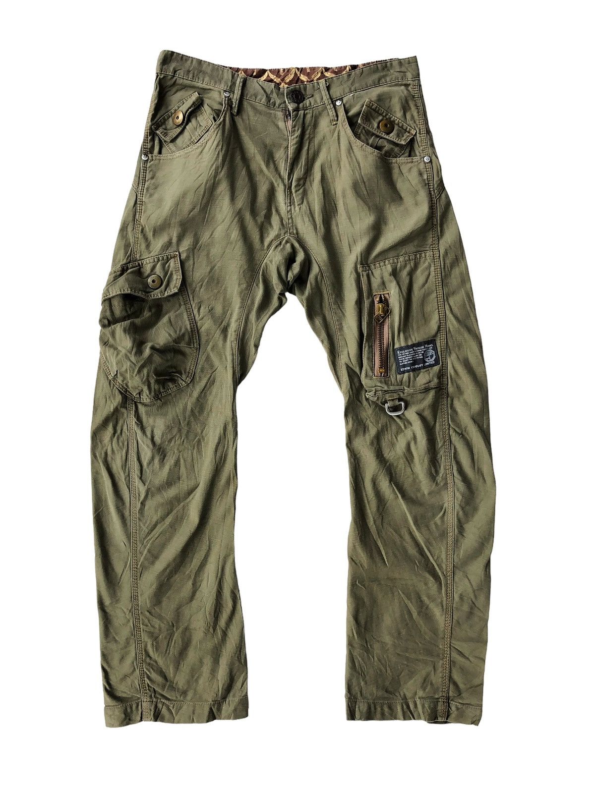 Edwin GRAIL🔥90s Edwin 🇯🇵 Multi Pockets Tactical Parachute Pants Size US 32 / EU 48 - 2 Thumbnail