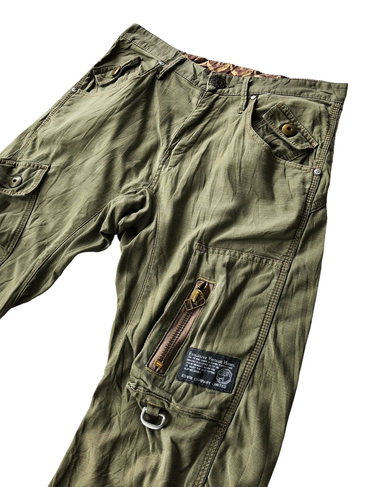 Edwin GRAIL🔥90s Edwin 🇯🇵 Multi Pockets Tactical Parachute Pants Size US 32 / EU 48 - 1 Thumbnail