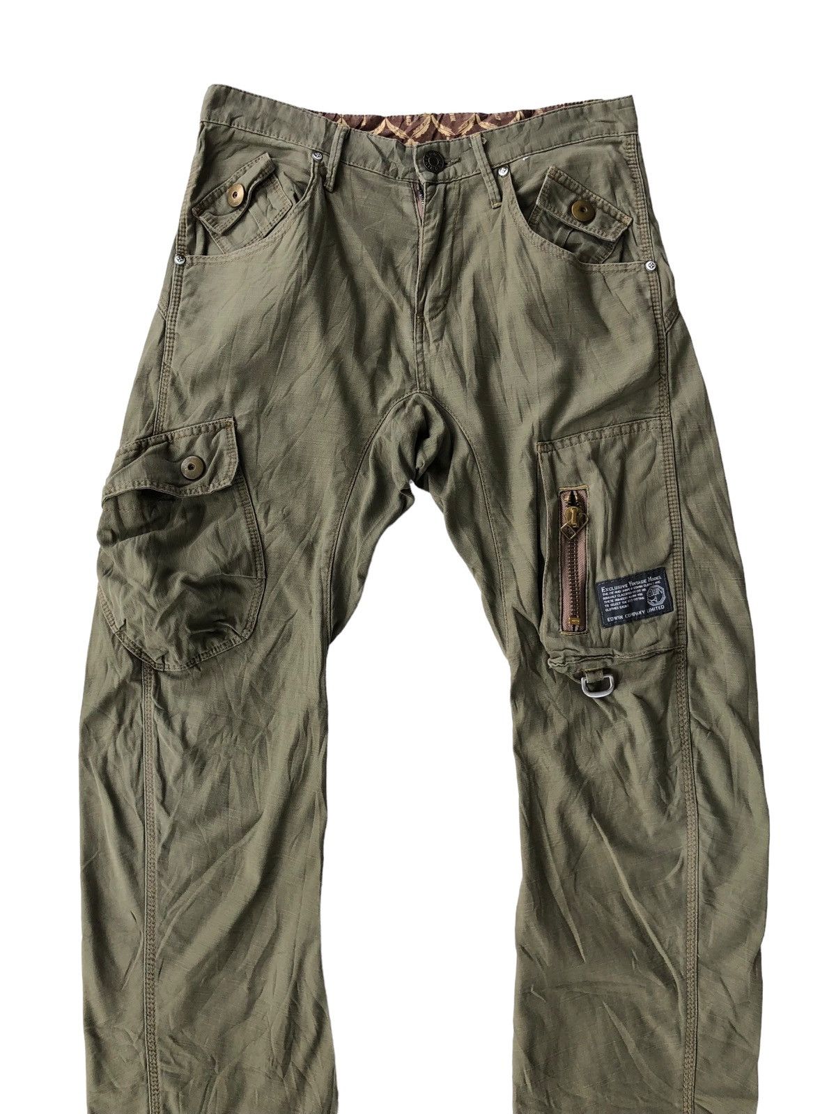 Edwin GRAIL🔥90s Edwin 🇯🇵 Multi Pockets Tactical Parachute Pants Size US 32 / EU 48 - 3 Thumbnail