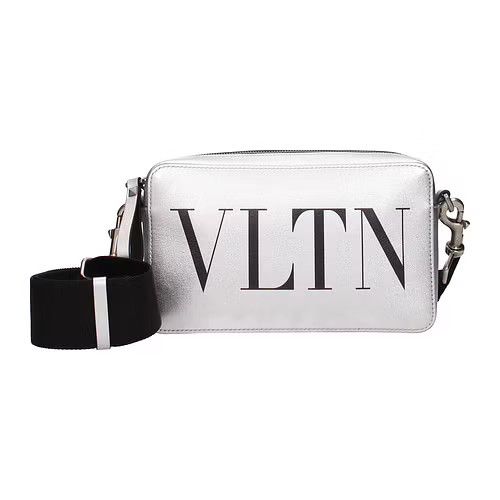 Crossbody Bag in Silver & Black