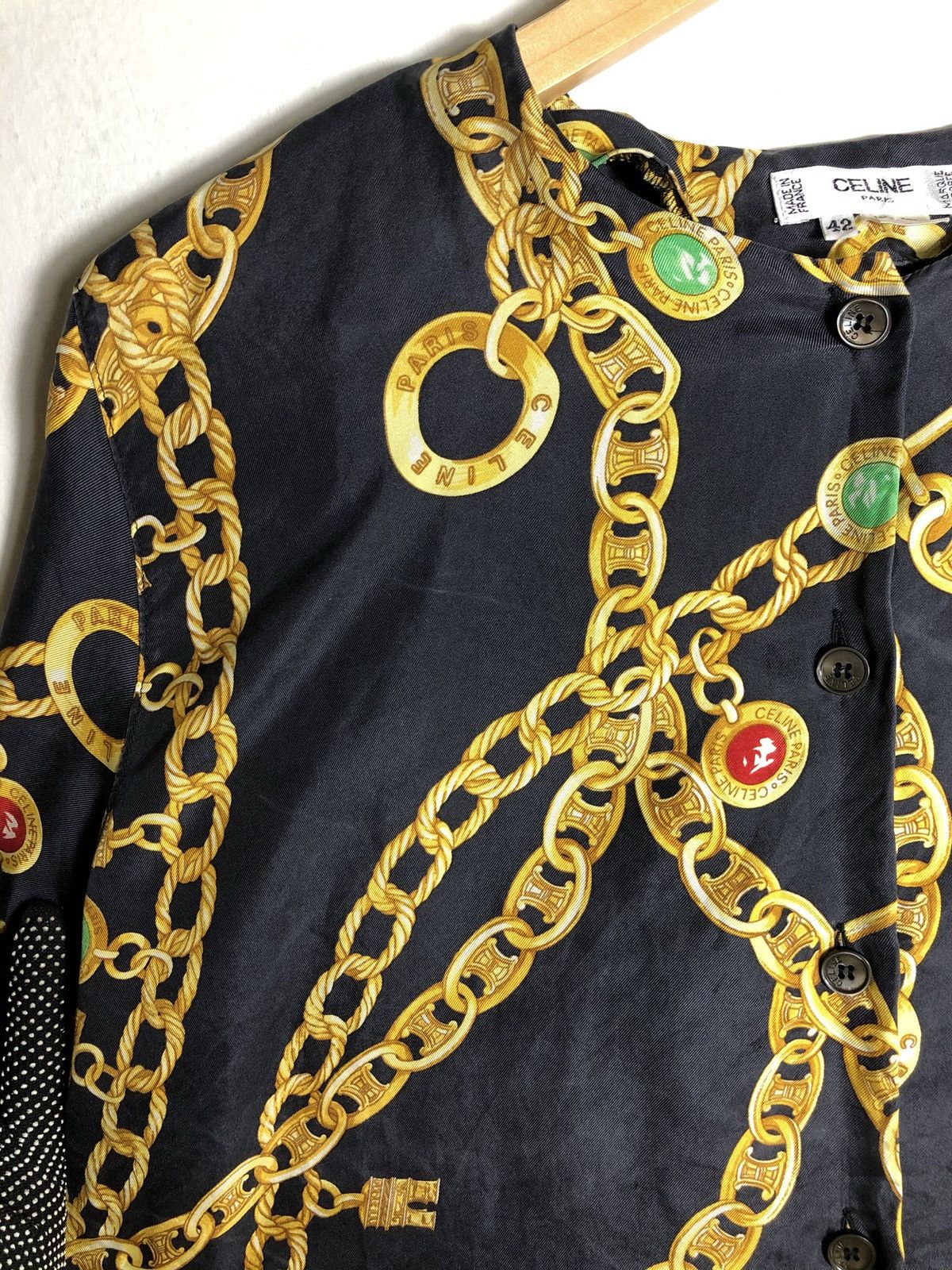 Celine × Vintage Vintage Celine button up blouse Size M / US 6-8 / IT 42-44 - 4 Thumbnail