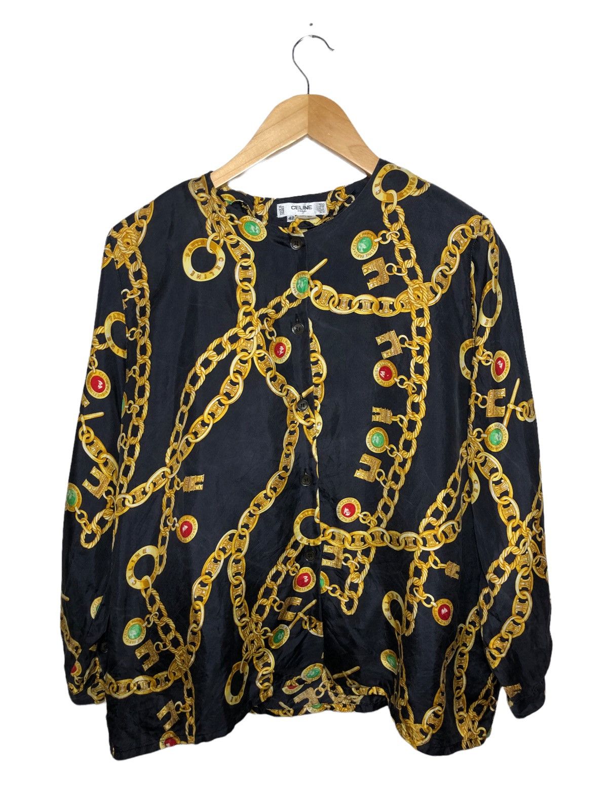 Vintage Celine button up blouse