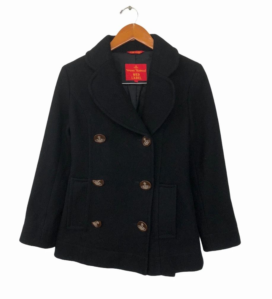 Vintage VINTAGE V.WESTWOOD RED LABEL WOOL DOUBLE BREASTED COAT Size S / US 4 / IT 40 - 1 Thumbnail