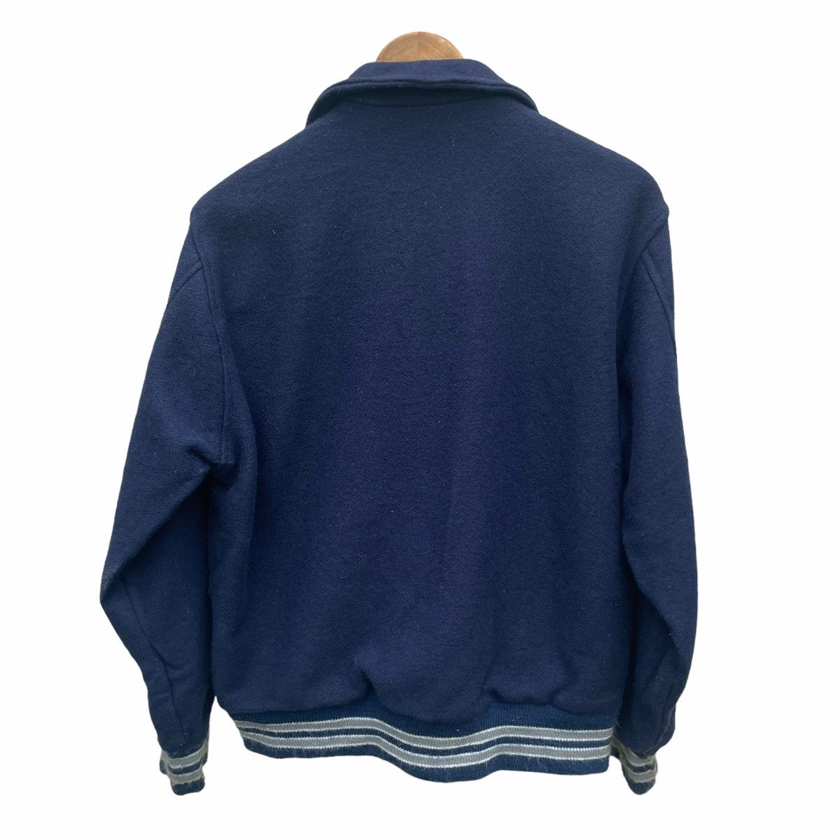 Vintage 💥80s SM BETA VARSITY JACKET FAB-Knit BIG LOGO Size US M / EU 48-50 / 2 - 7 Thumbnail