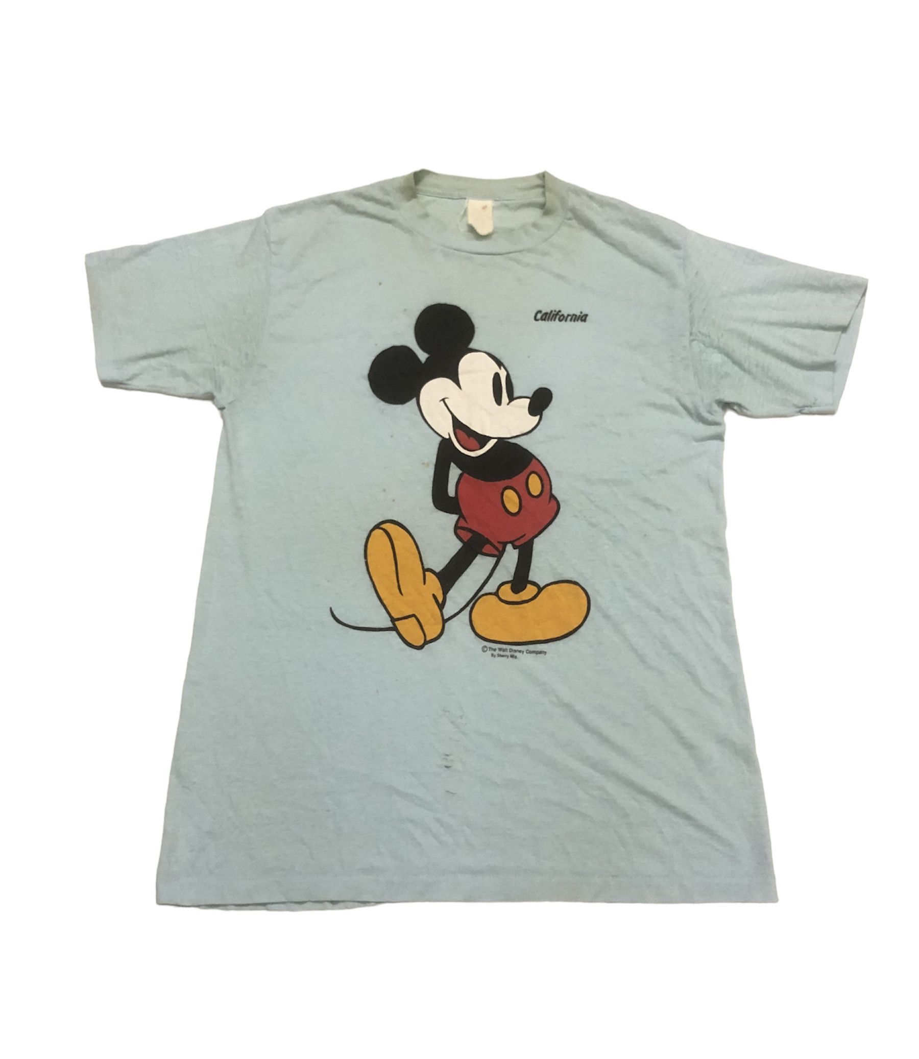 Vintage Rare Worn Mickey Mouse California 50/50 T-shirts