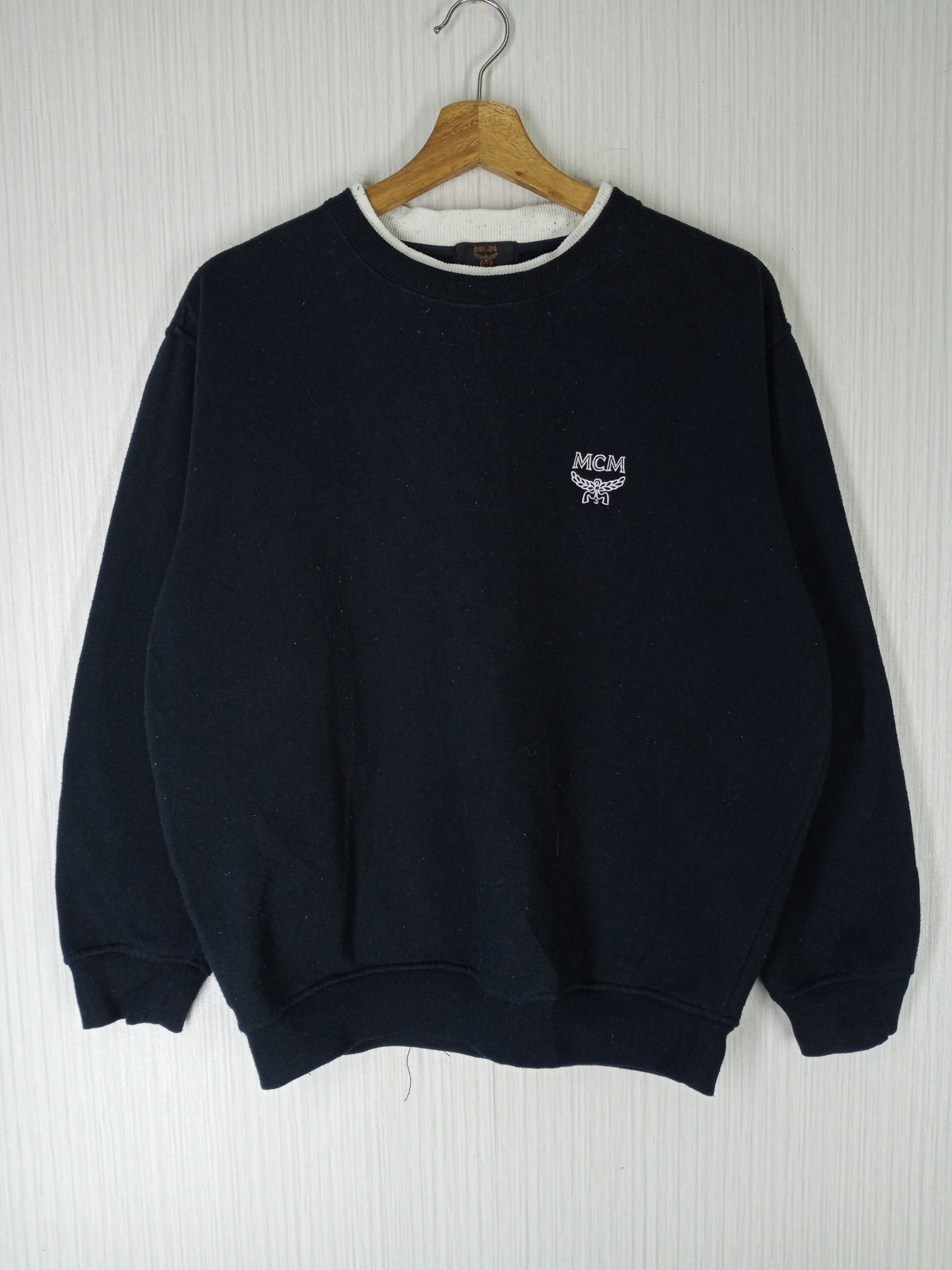 MCM Vintage MCM Legere Embroidery Small Logo Sweatshirt Size US L / EU 52-54 / 3 - 1 Thumbnail