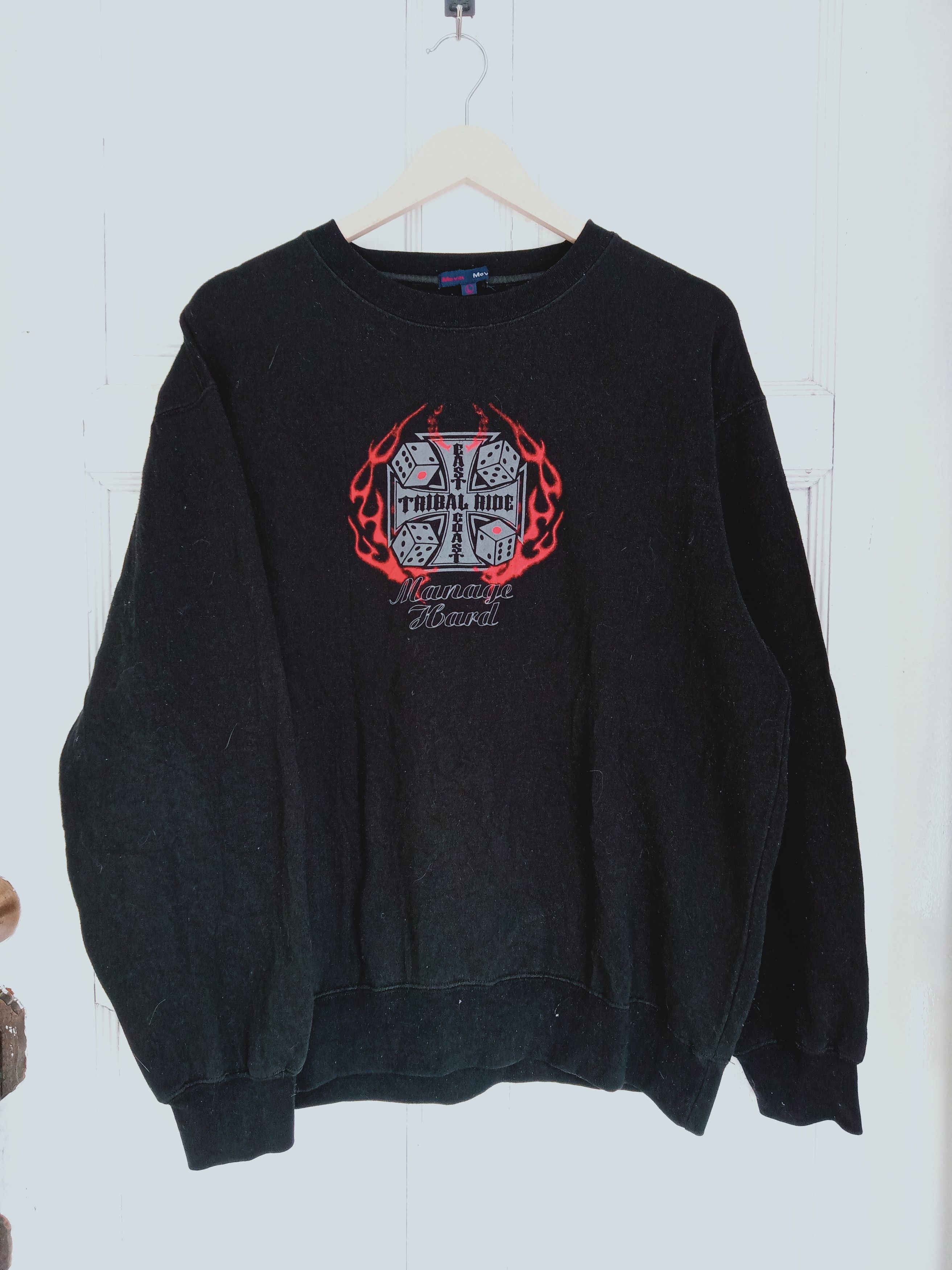 💫 Stylish Biker Ride Cross Logo Sweatshirt