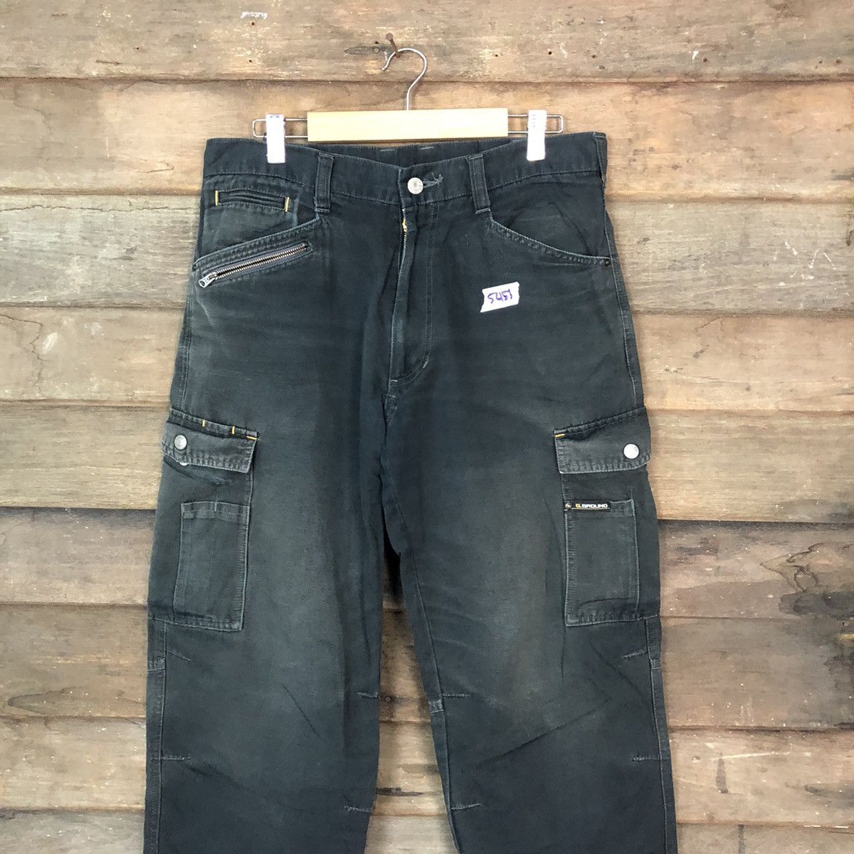 Faded Glory G.Ground Dark Blue utility Cargo Pants #5451 Size US 32 / EU 48 - 2 Thumbnail