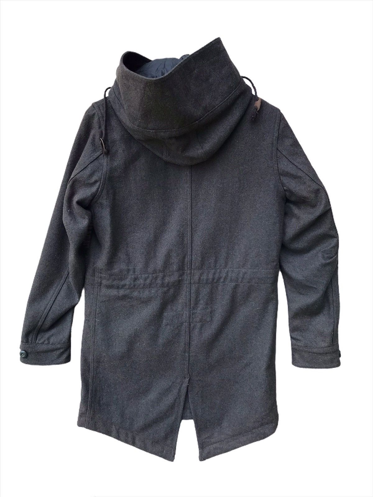 Japanese Brand × Katharine Hamnett London Vintage HAMNETT Hood Wool Long Jacket Japanese Brands Design Size US M / EU 48-50 / 2 - 6 Thumbnail