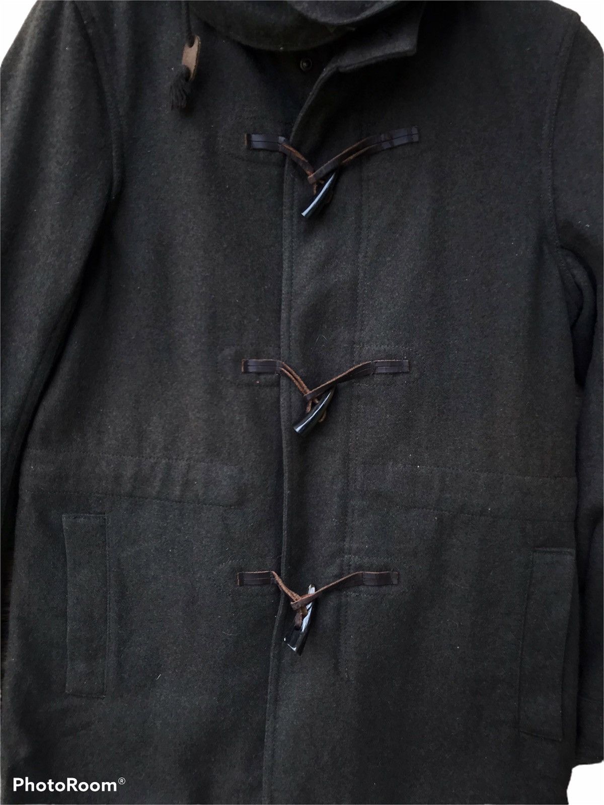 Japanese Brand × Katharine Hamnett London Vintage HAMNETT Hood Wool Long Jacket Japanese Brands Design Size US M / EU 48-50 / 2 - 4 Thumbnail