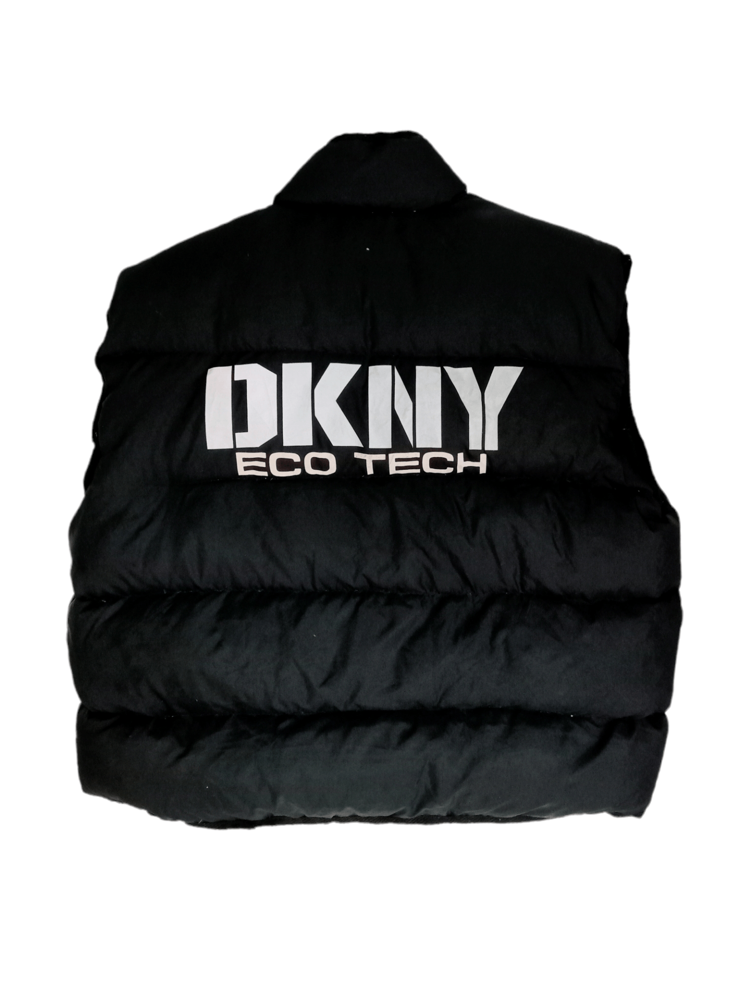 90，DKNY ECO TECH ブラックダウンベスト DKNY × Donna Karan × Vintage DKNY Eco Tech Puffer Vest | Grailed