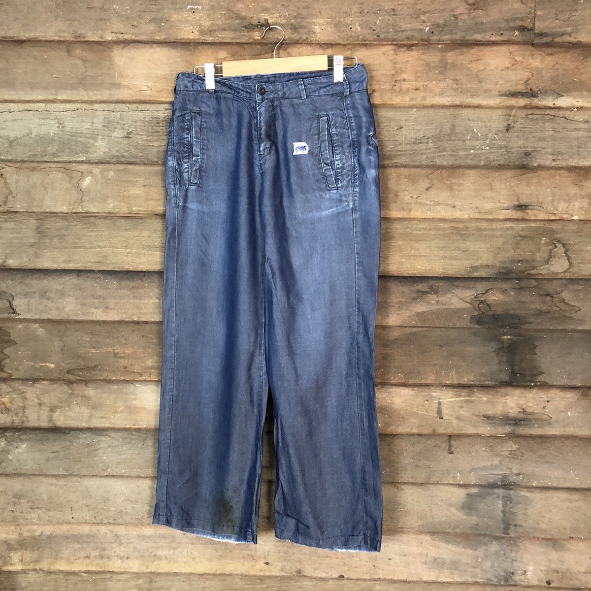 Japanese Brand × Johnbull John Bull Dark Blue Casual Pants #5995 Size US 27 - 1 Thumbnail