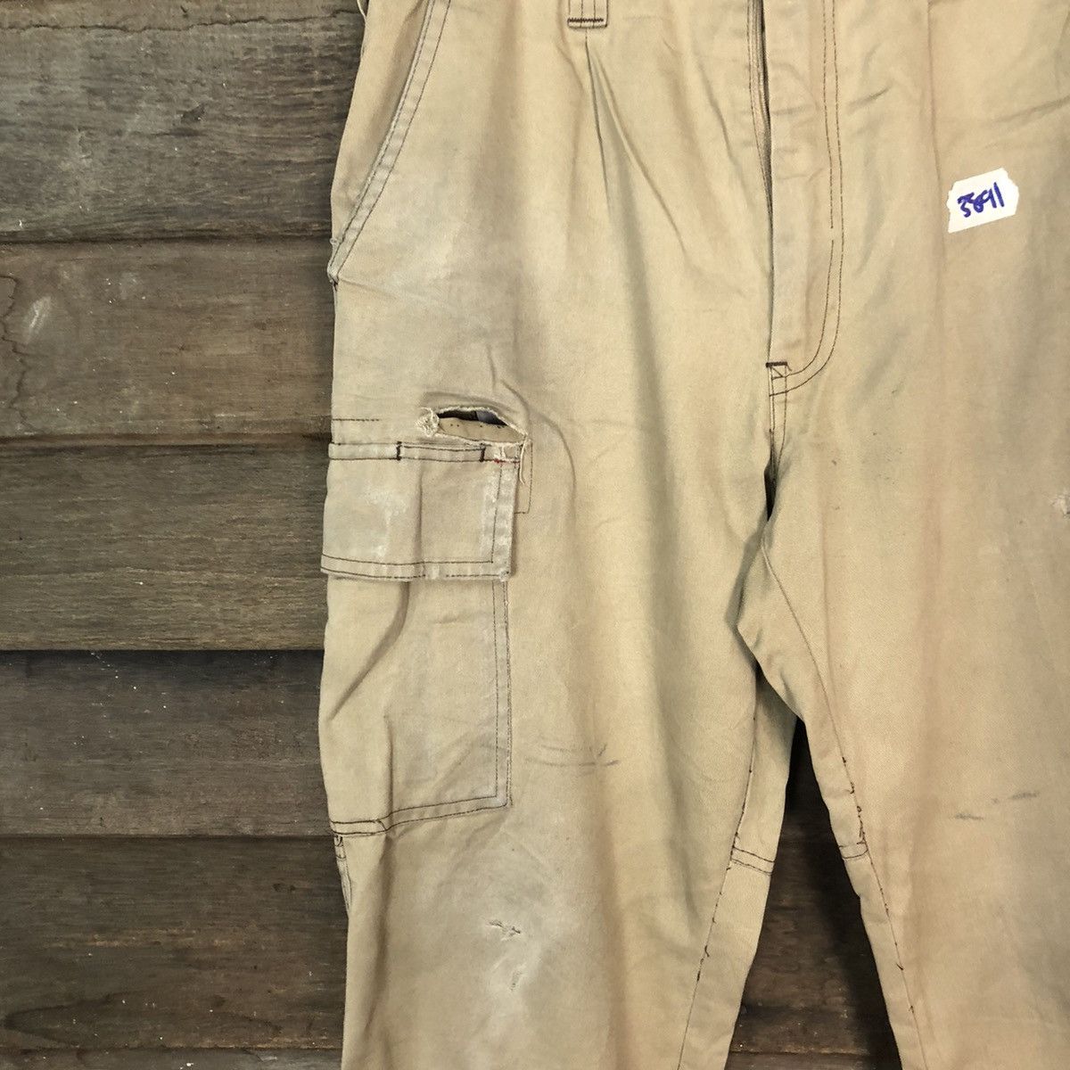 Japanese Brand Dcm Brand Brown utility japan Cargo Pants #5891 Size US 29 - 6 Thumbnail